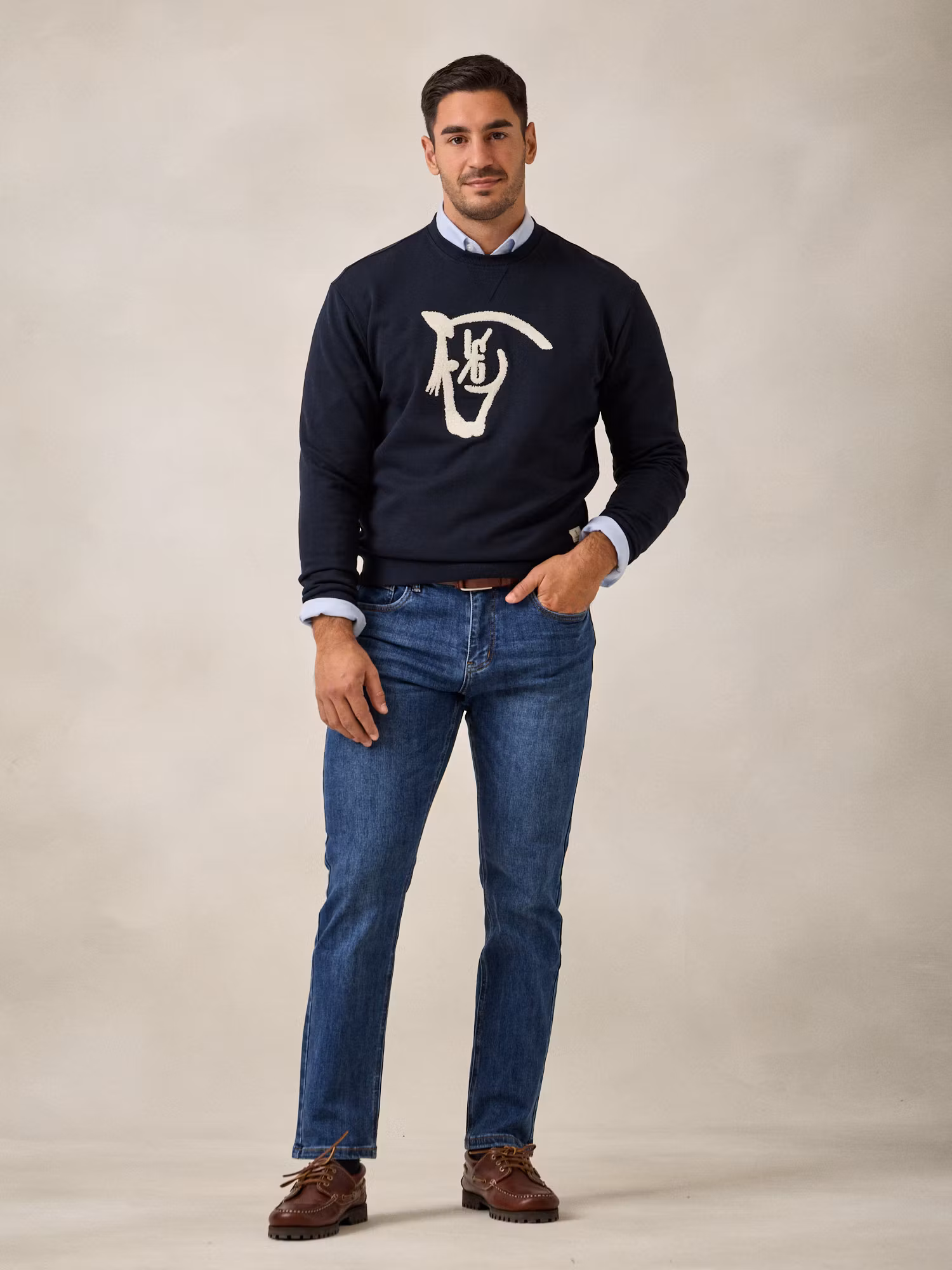 Sweatshirt Horse | Azul Marinho