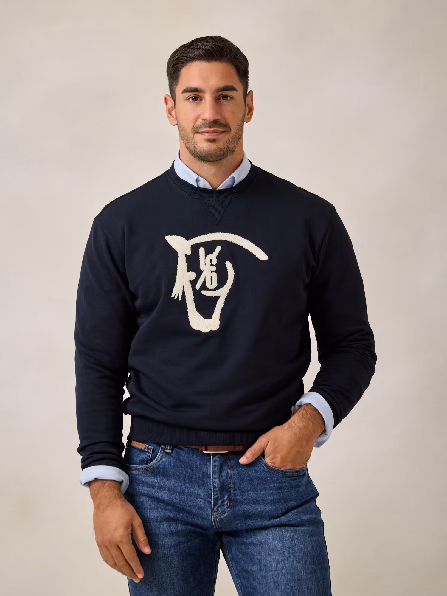 Sweatshirt Horse | Azul Marinho