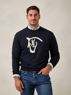 Horse Sweatshirt | Navy Blue
