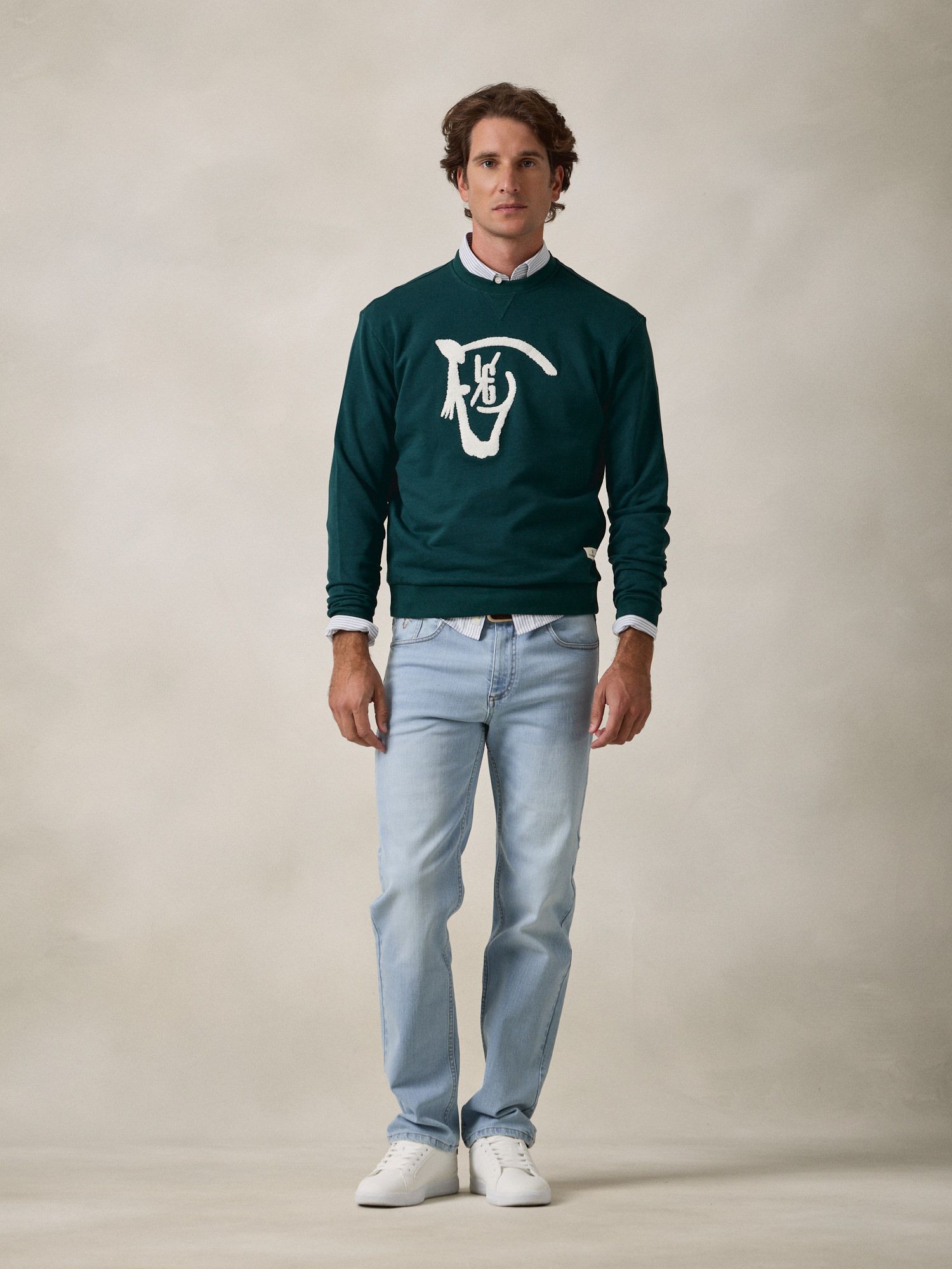 Sweatshirt Horse | Verde Egeu