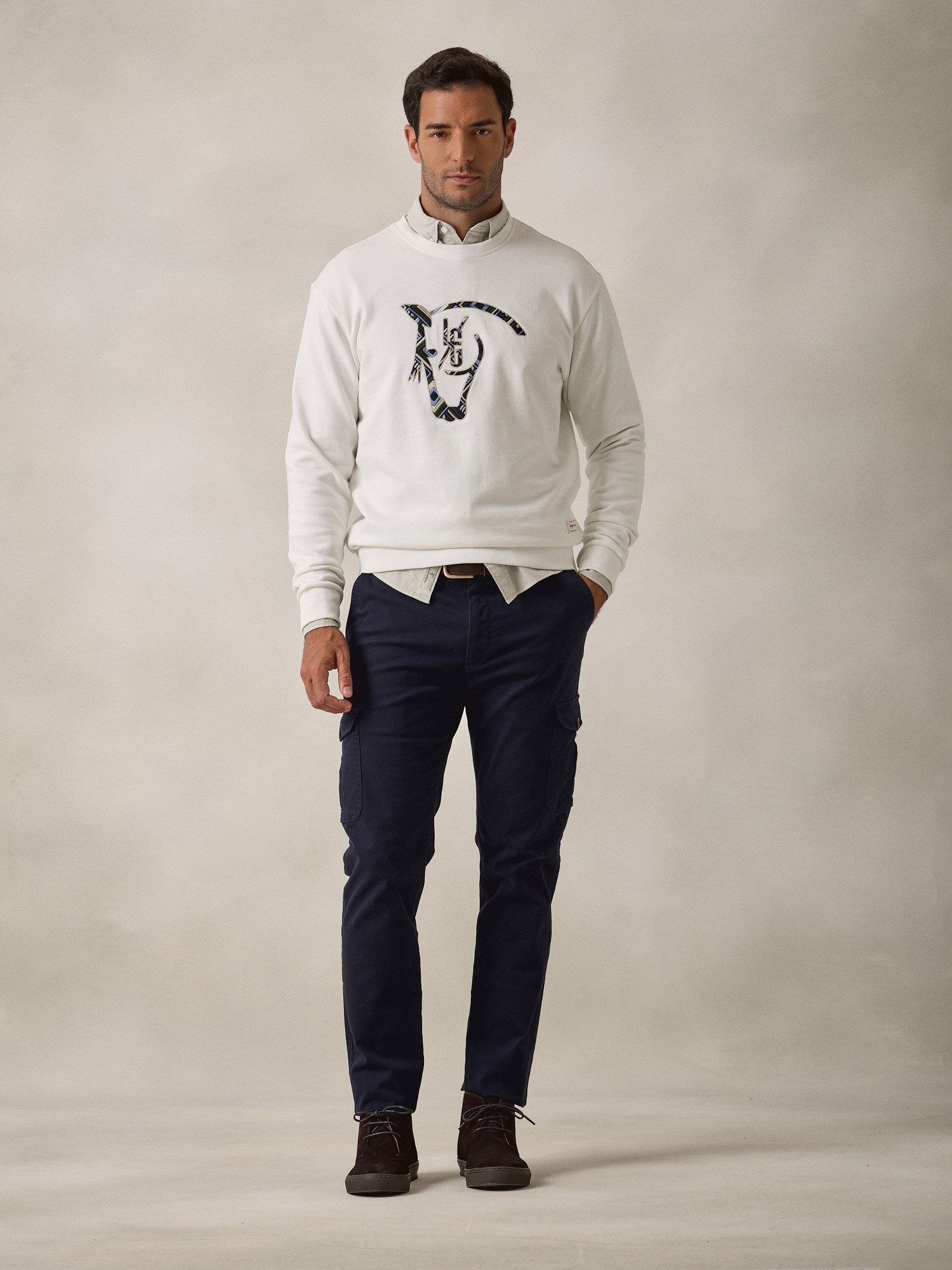 Ethnic Sweatshirt | Ecru
