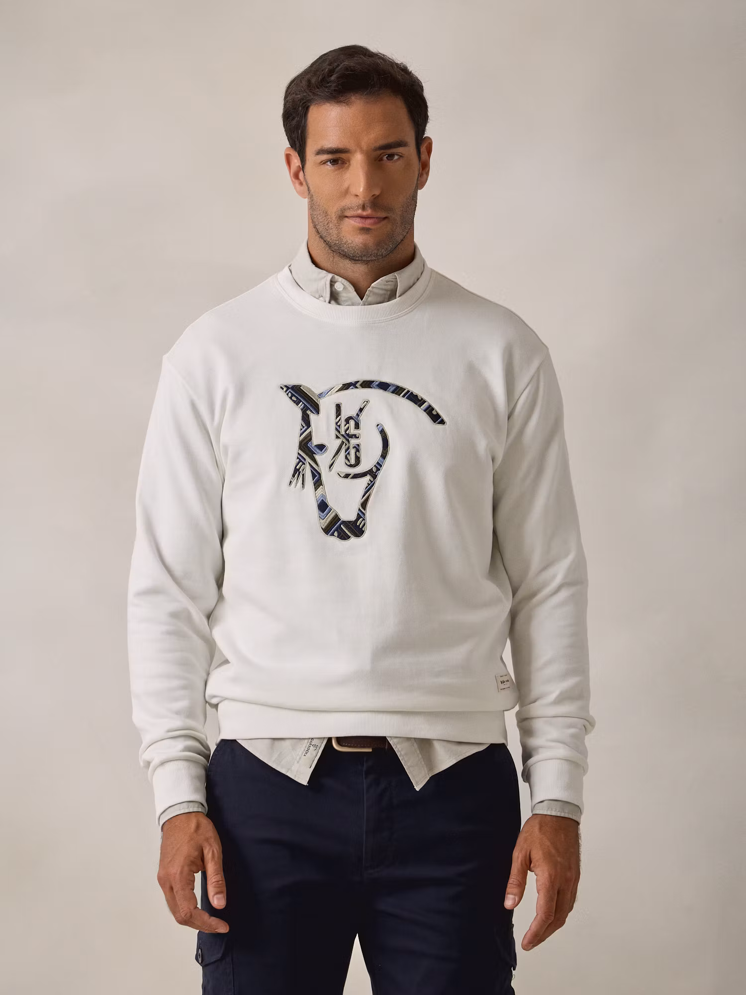 Ethnic Sweatshirt | Ecru