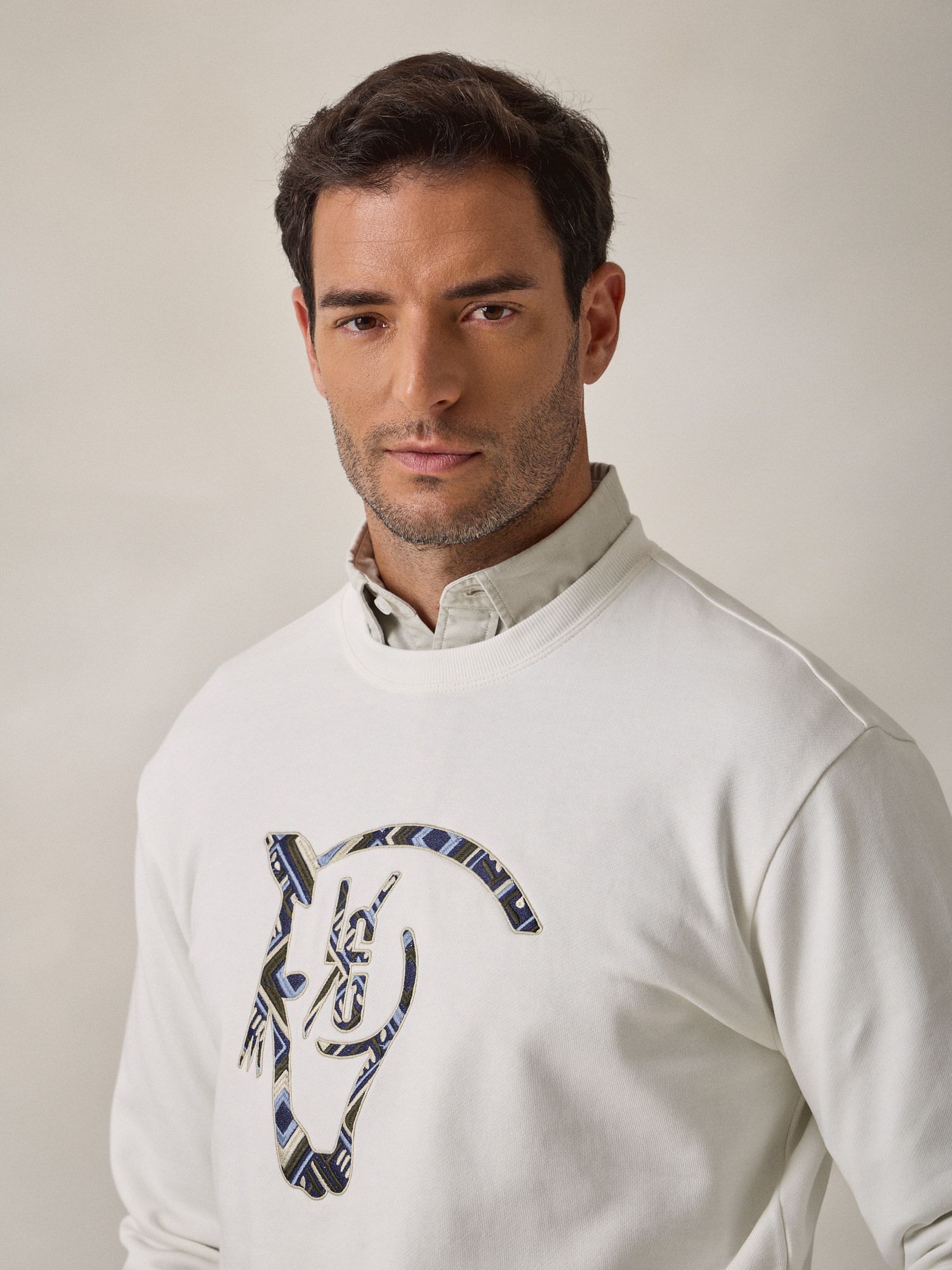 Ethnic Sweatshirt | Ecru