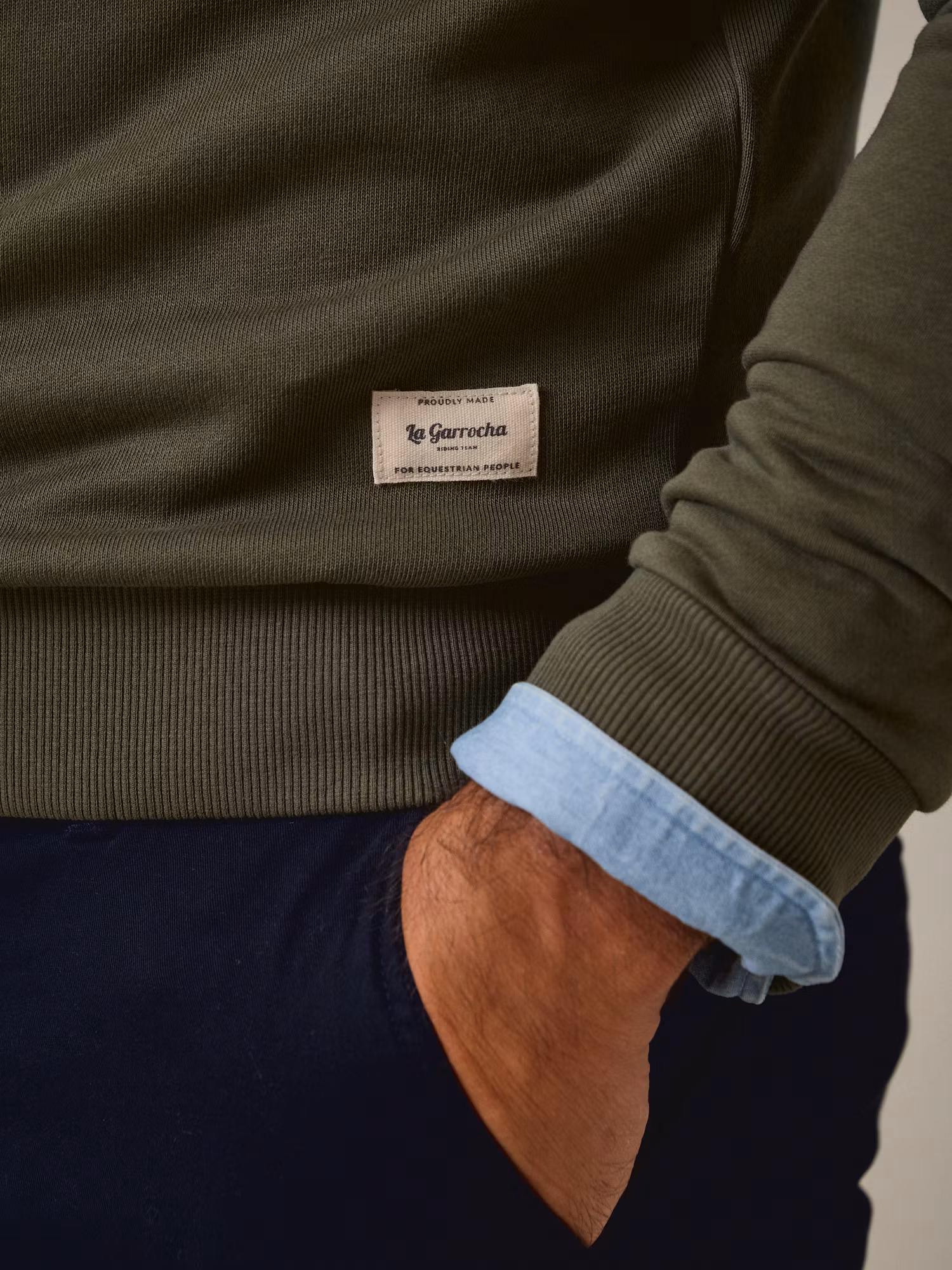 Ethnic Sweatshirt | Khaki