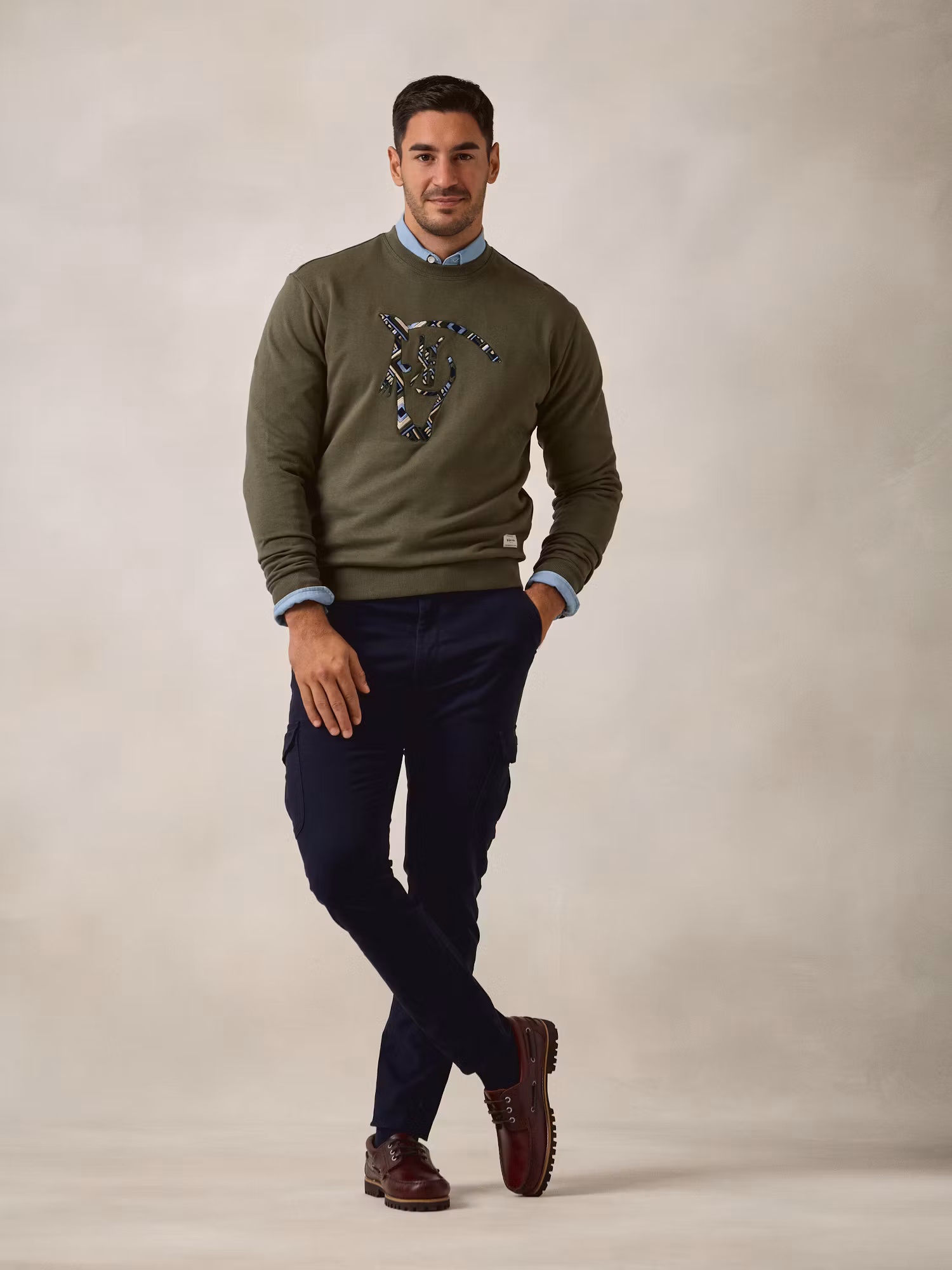 Ethnic Sweatshirt | Khaki