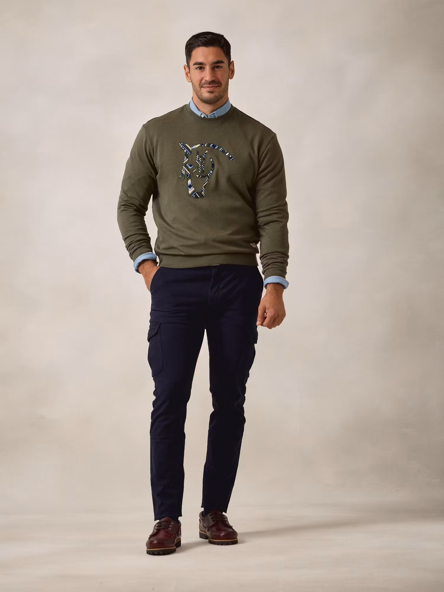 Ethnic Sweatshirt | Khaki
