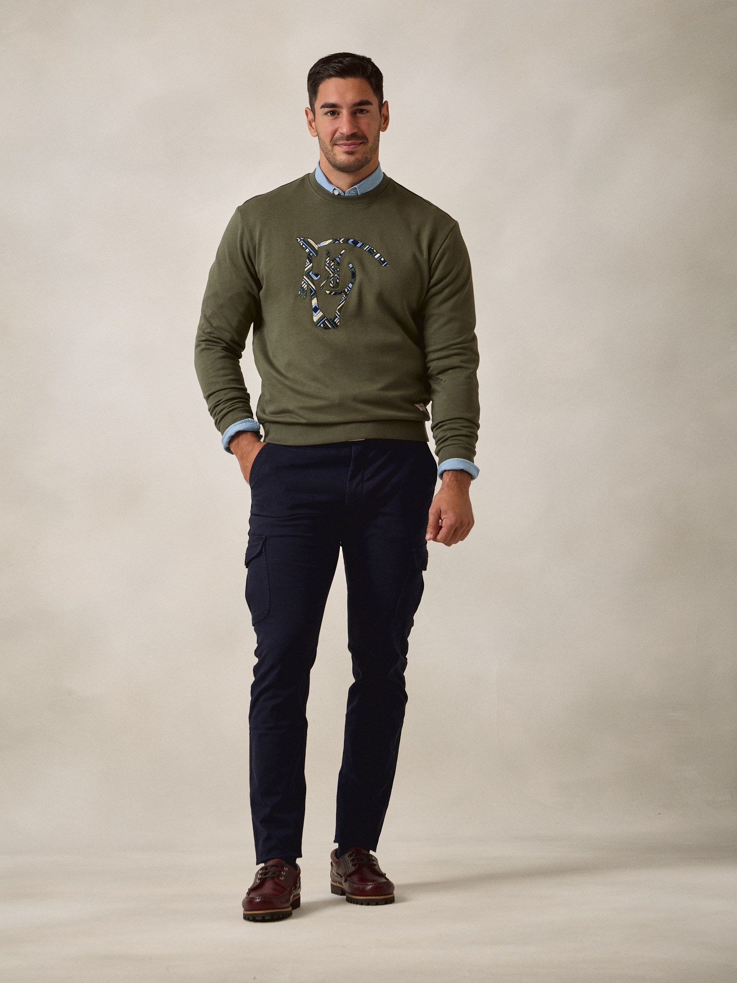 Sweatshirt Étnico | Cáqui
