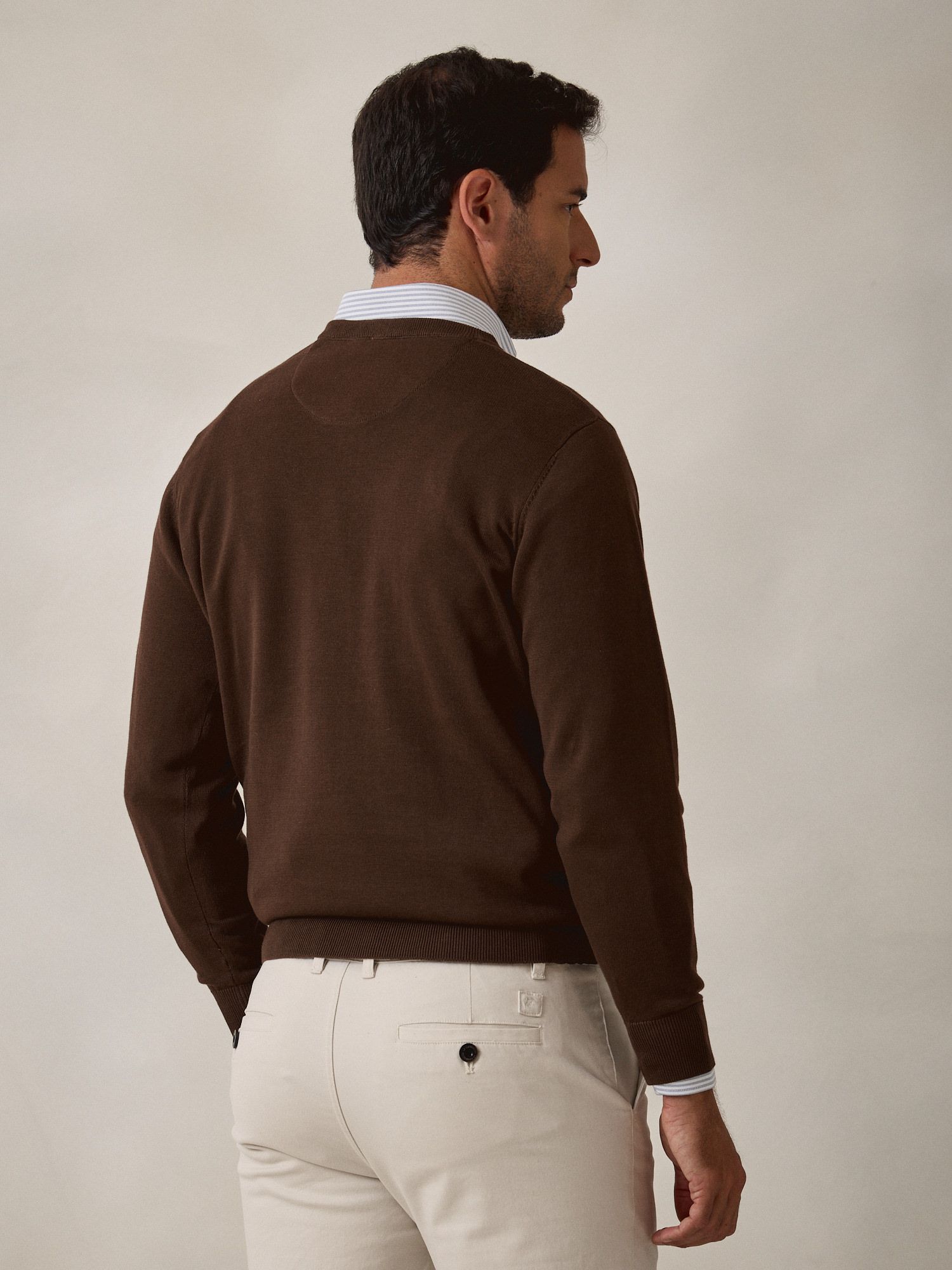 Sweater com decote em V | Moka