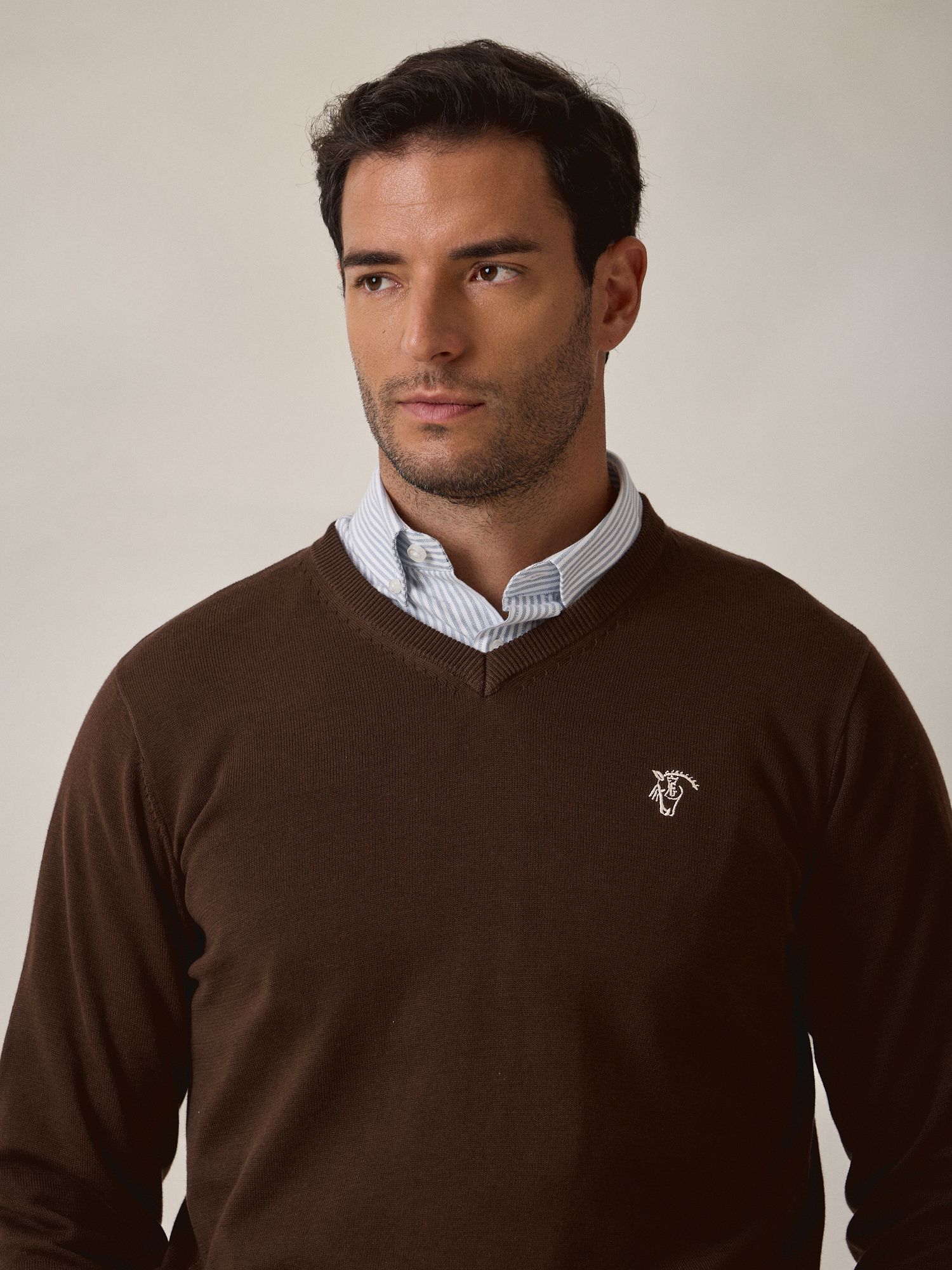 Sweater com decote em V | Moka