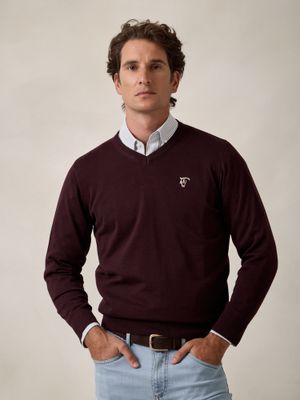 V-neck sweater | Mulberry
