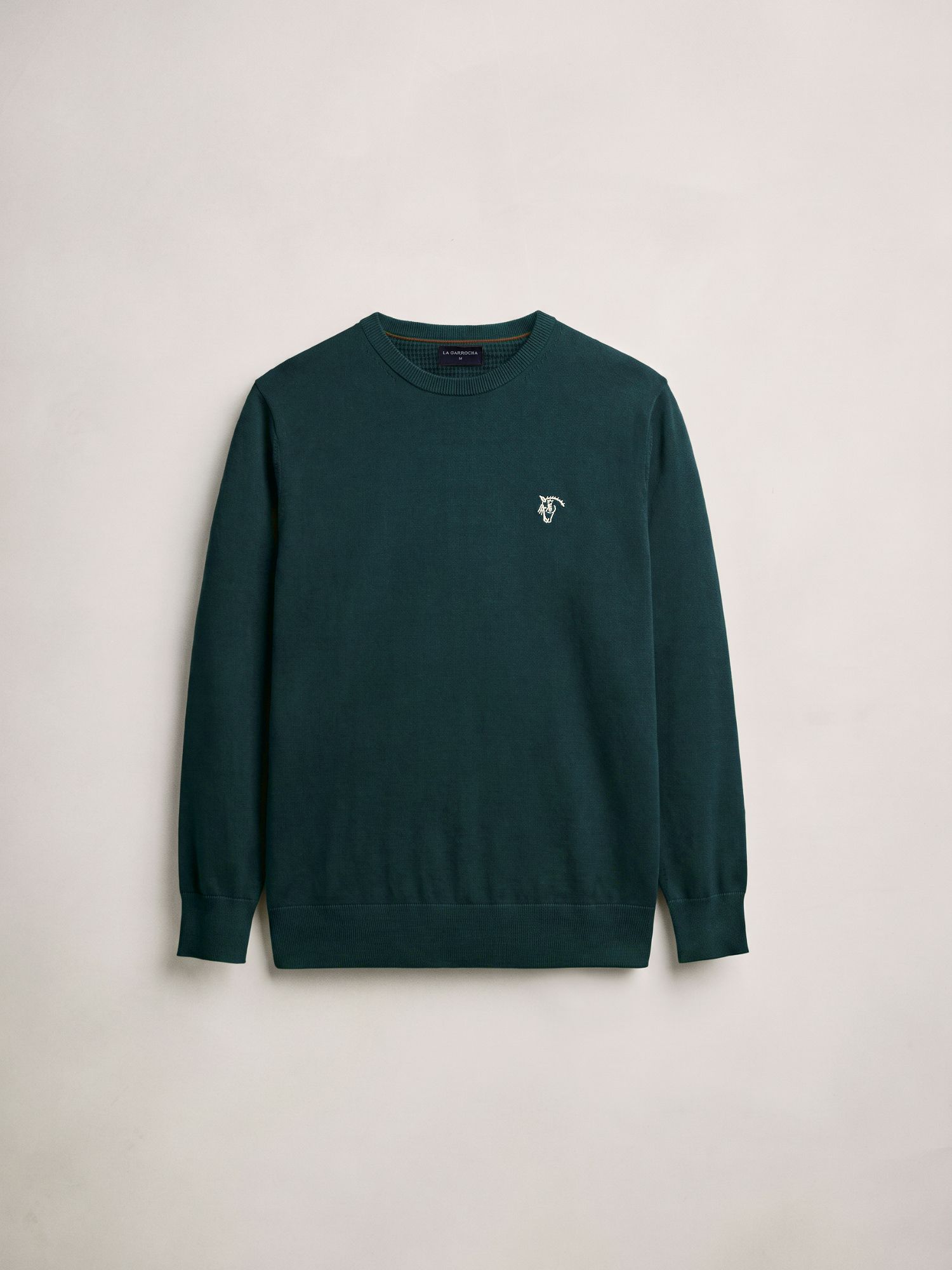 Pull-over col rond  | Bleu Lac