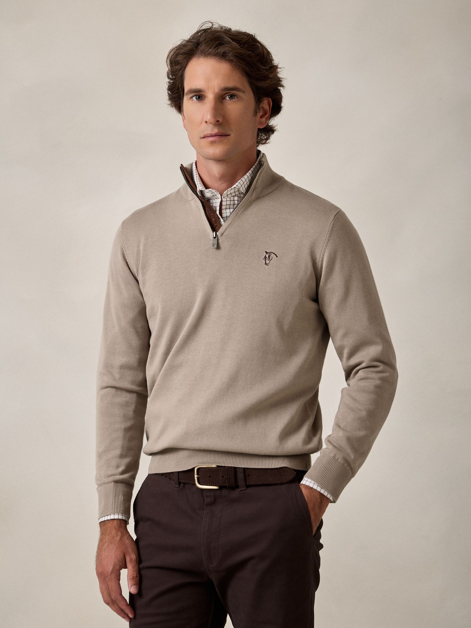 Pull Demi-Zip Brand | Pierre