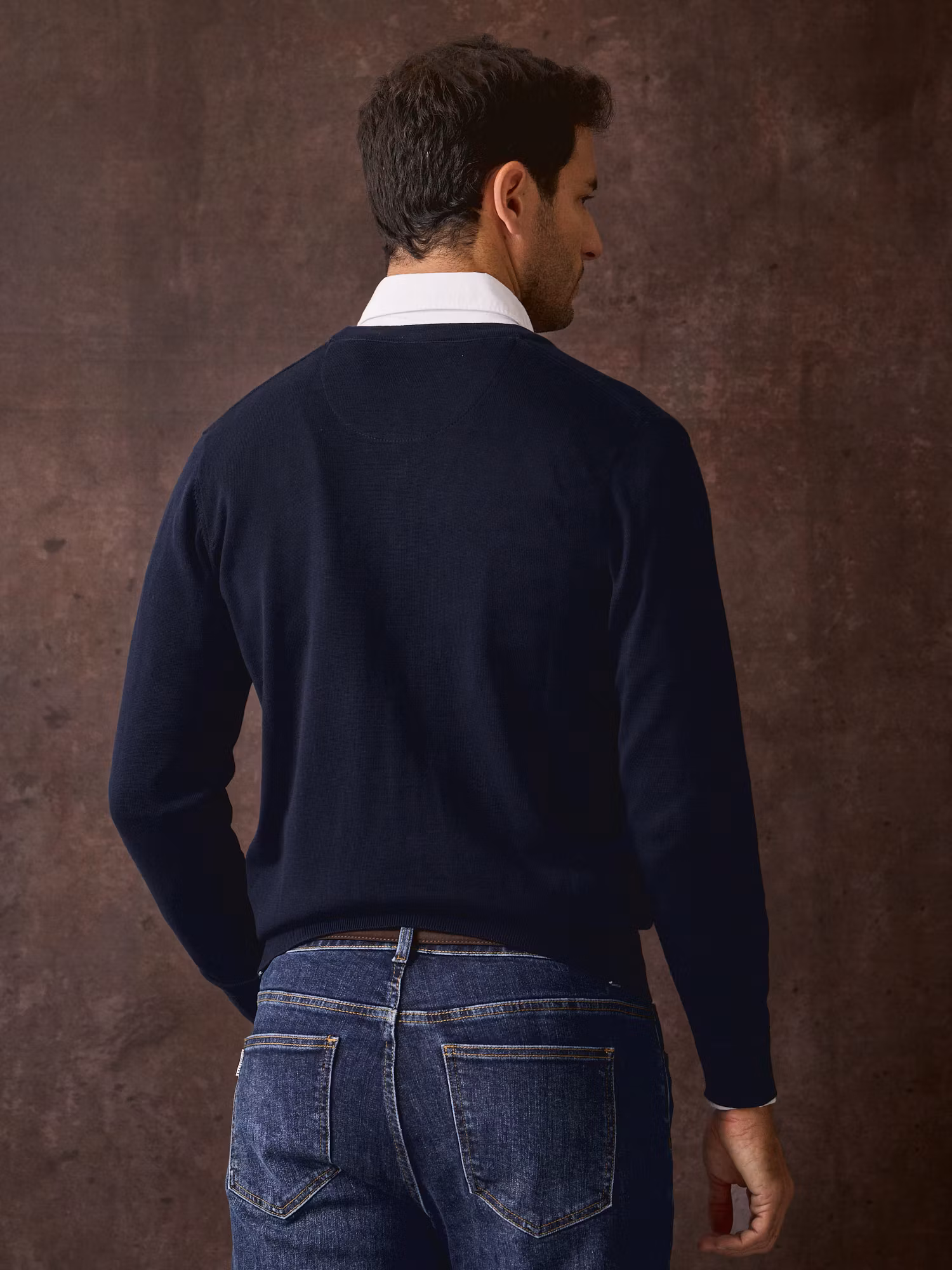 Cardigan com botões | Azul Marinho