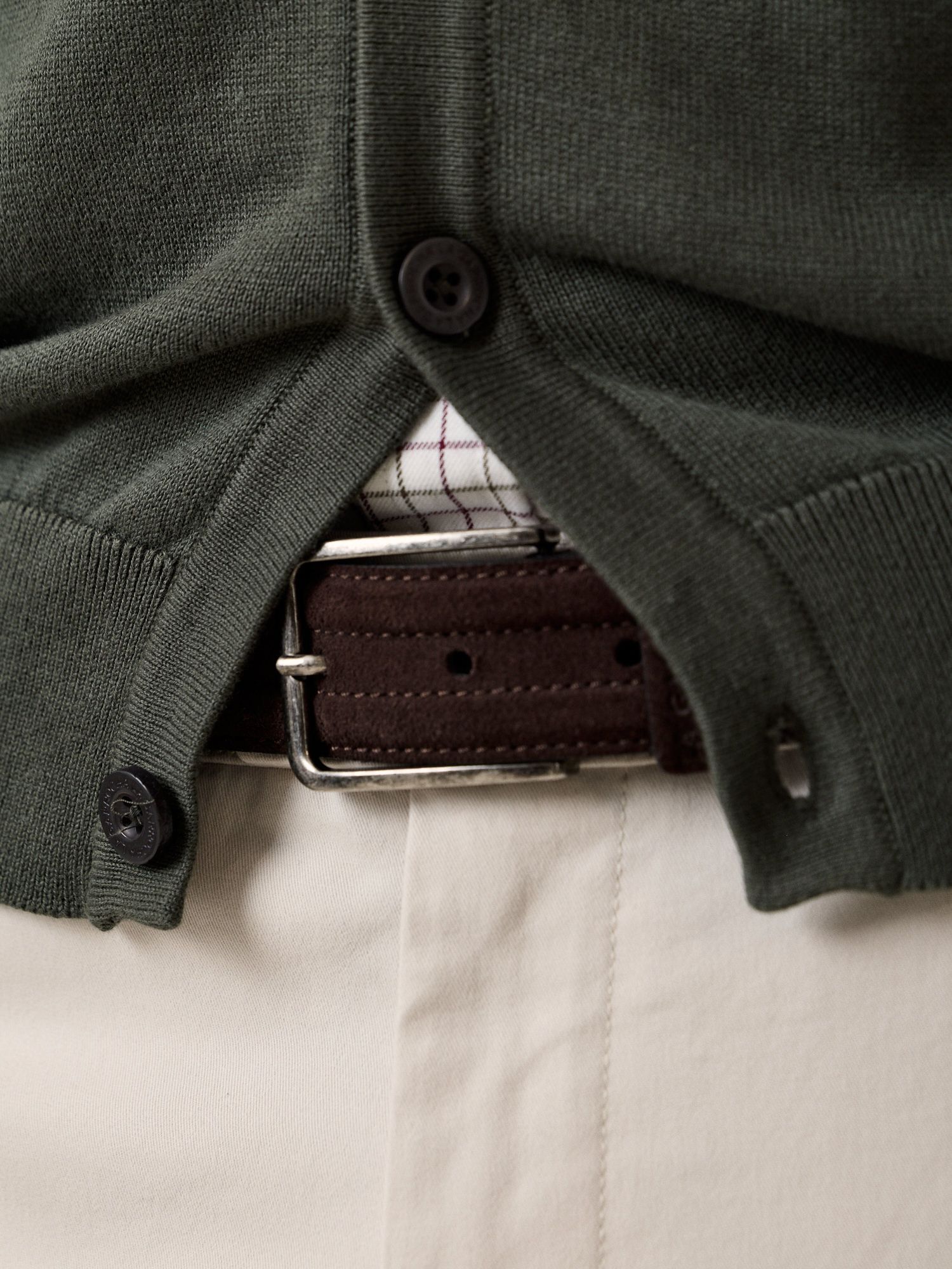 Cardigan com botões | Verde Abeto
