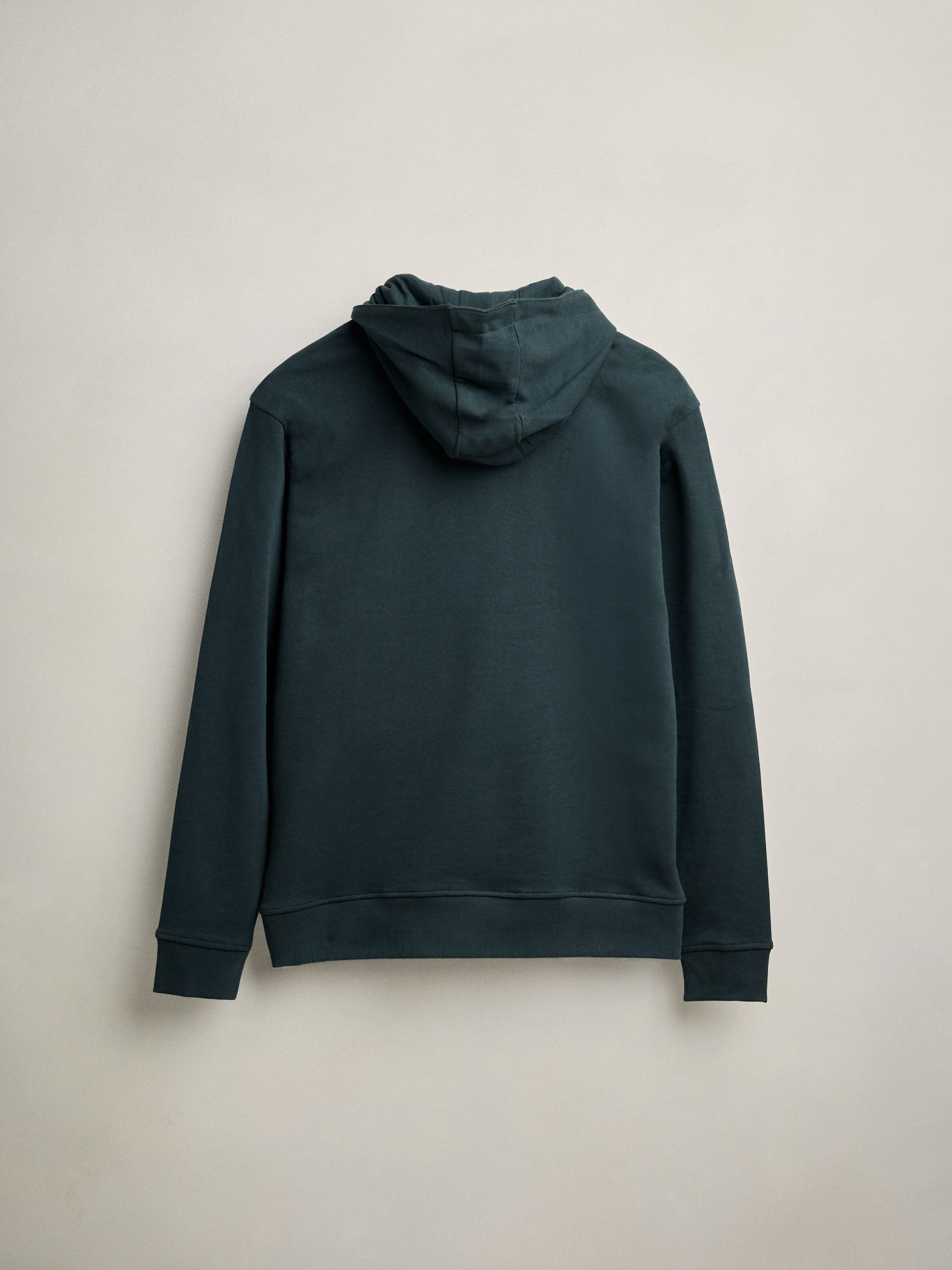 Sweatshirt com Meio Zíper e Capuz | Azul Lago