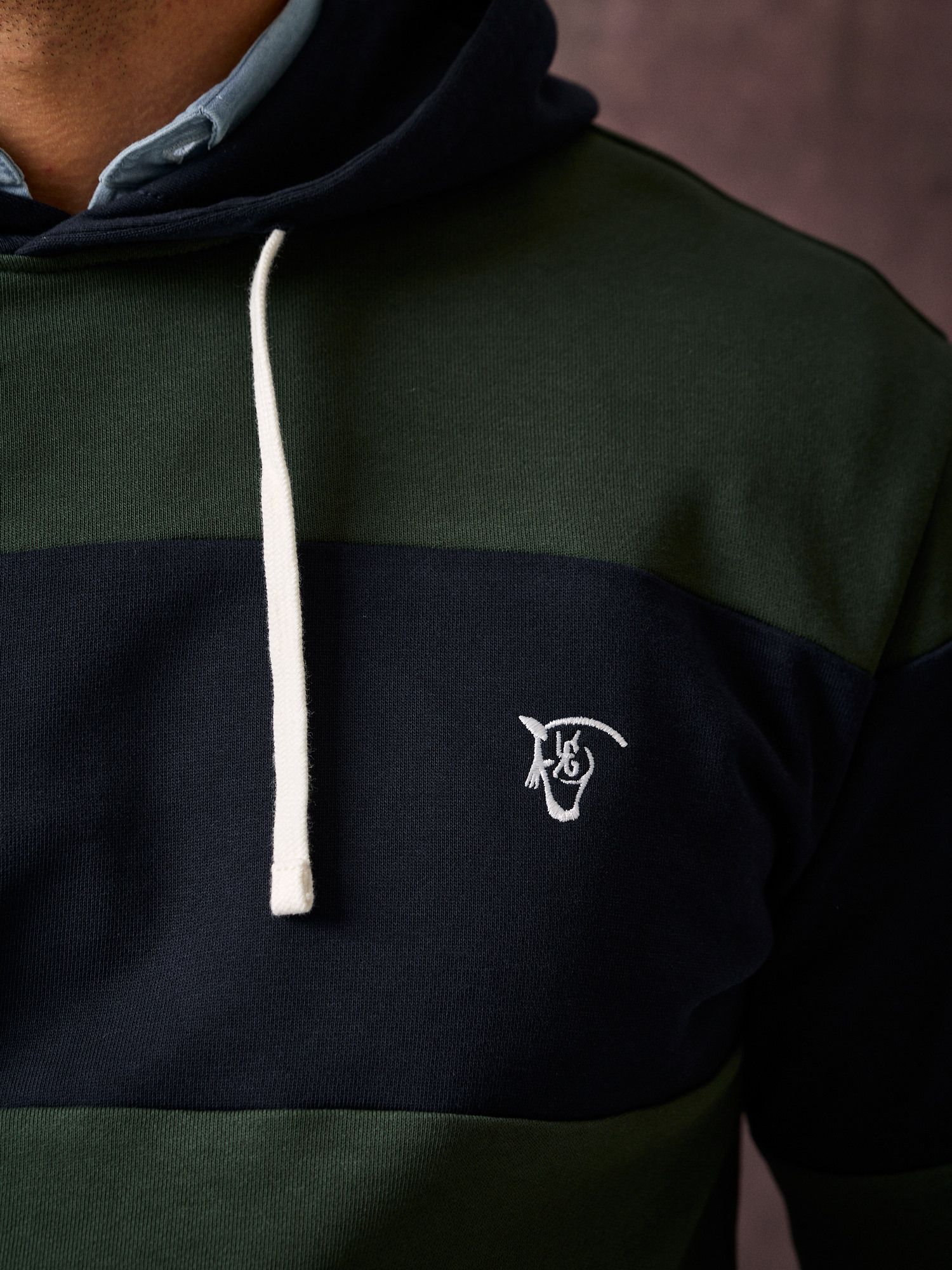 Sweatshirt Com Capuz Listrada | Azul Marinho