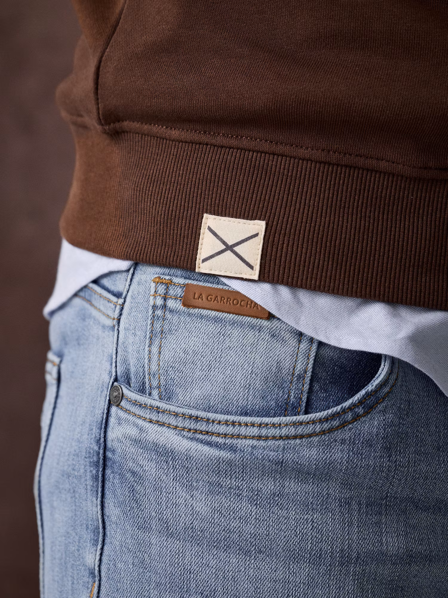 Sweatshirt Com Capuz Listrada | Moka