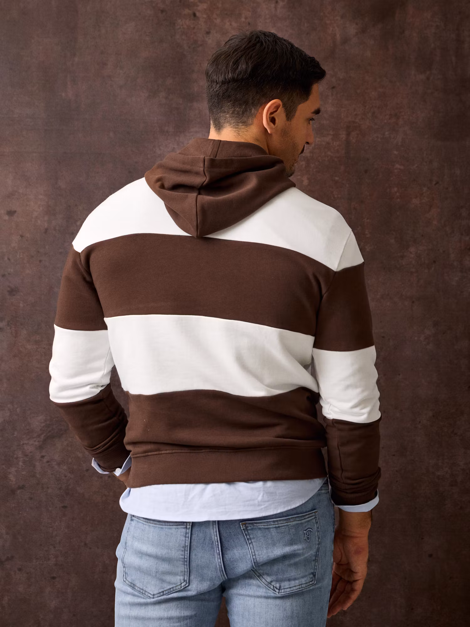 Sweatshirt Com Capuz Listrada | Moka