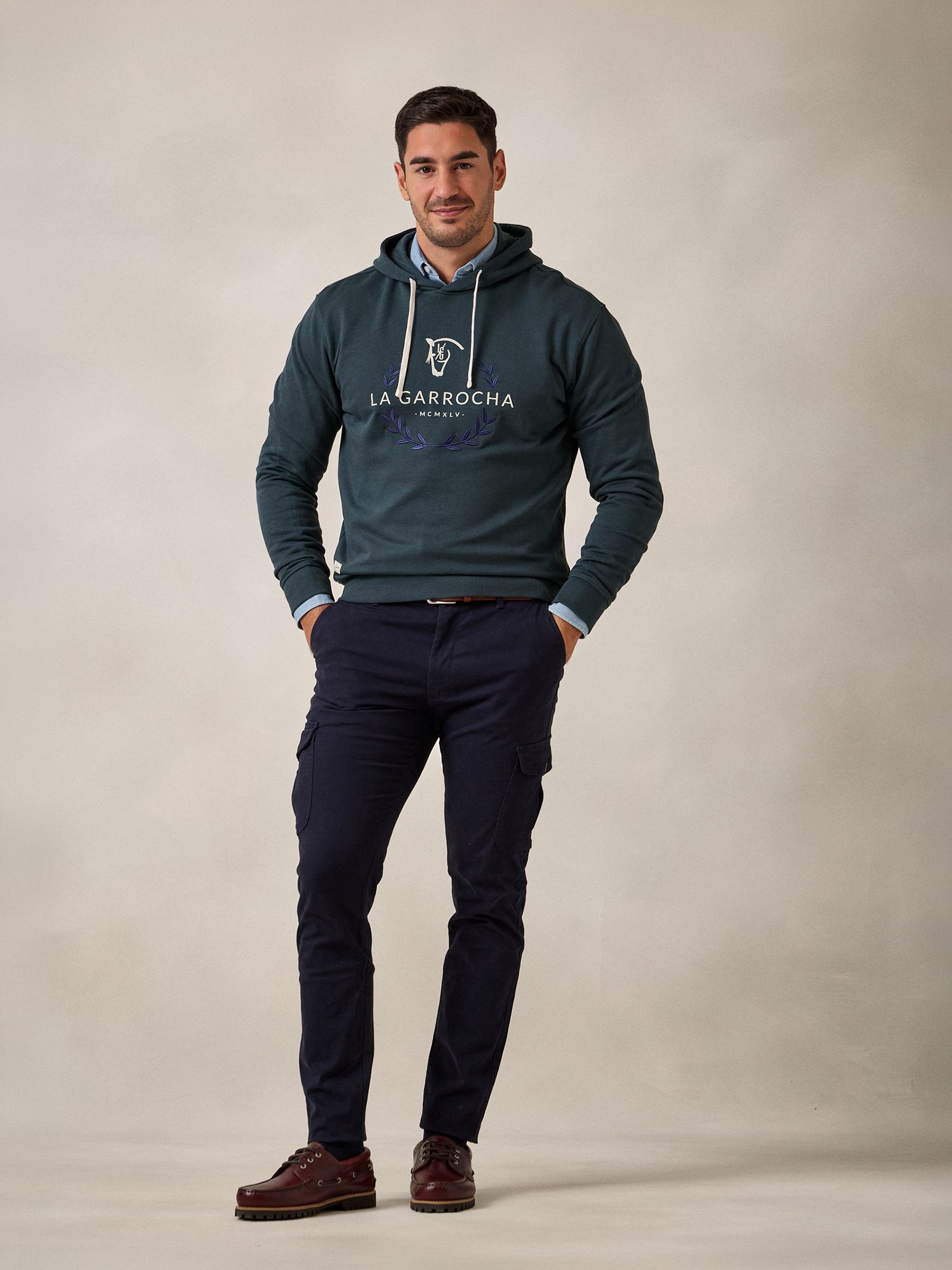 Sweatshirt com Capuz Laurier | Azul Lago