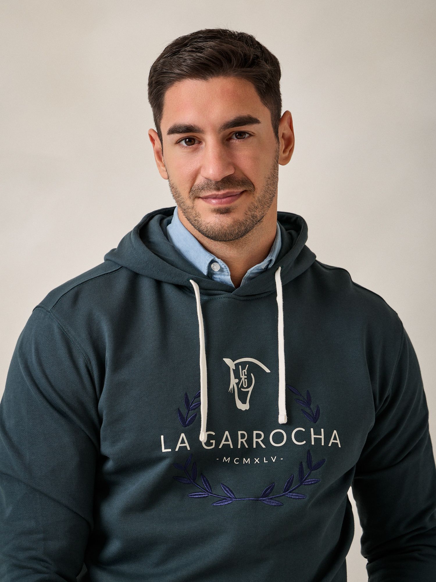 Sweatshirt com Capuz Laurier | Azul Lago