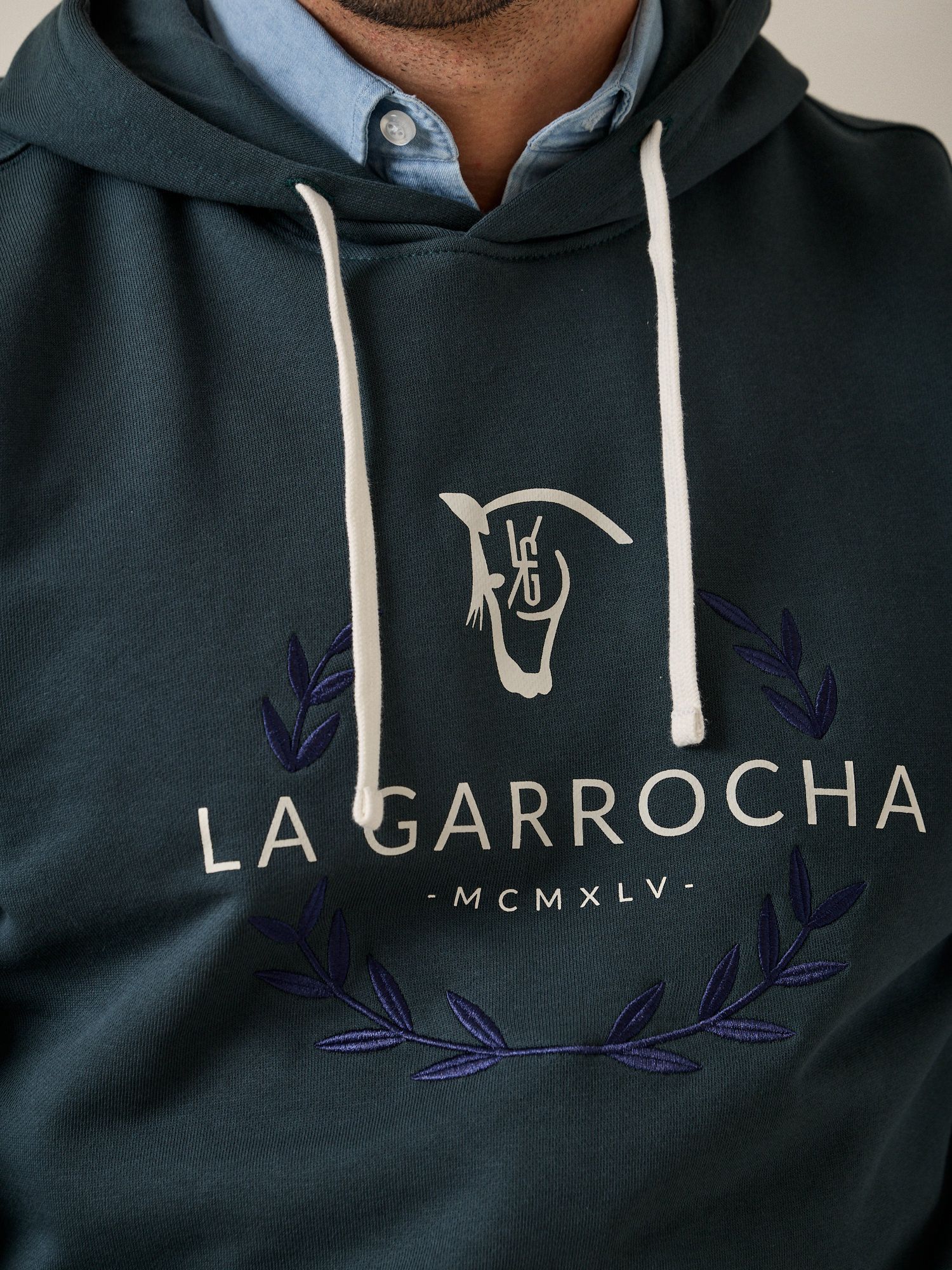 Sweatshirt com Capuz Laurier | Azul Lago