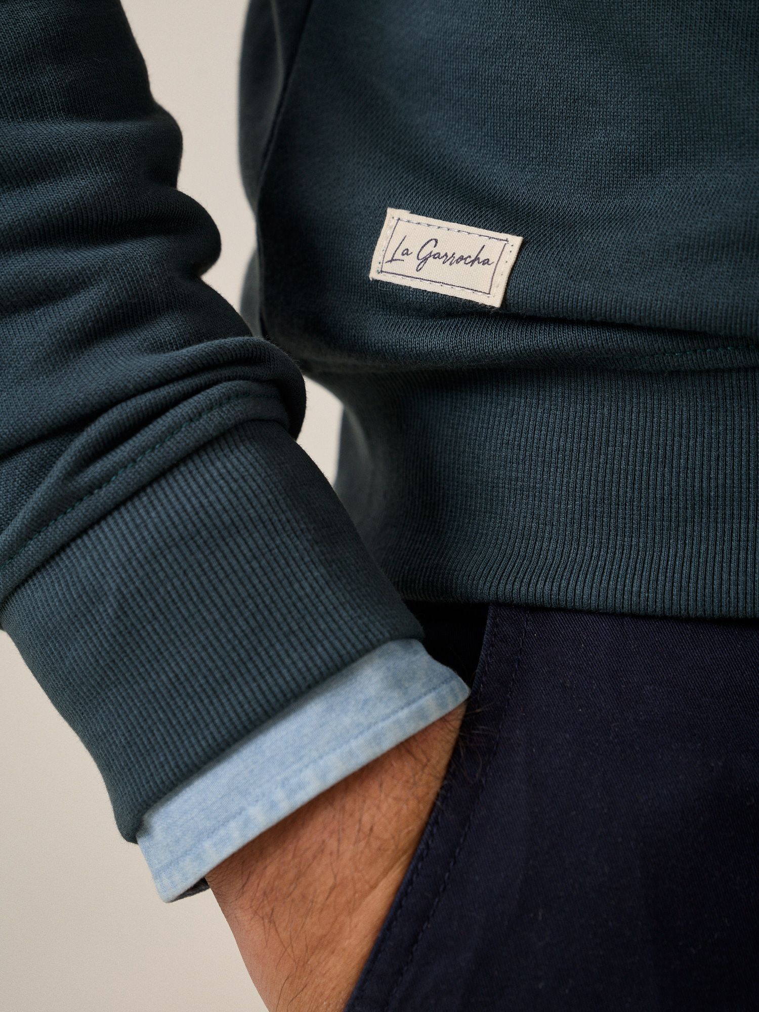 Sweatshirt com Capuz Laurier | Azul Lago