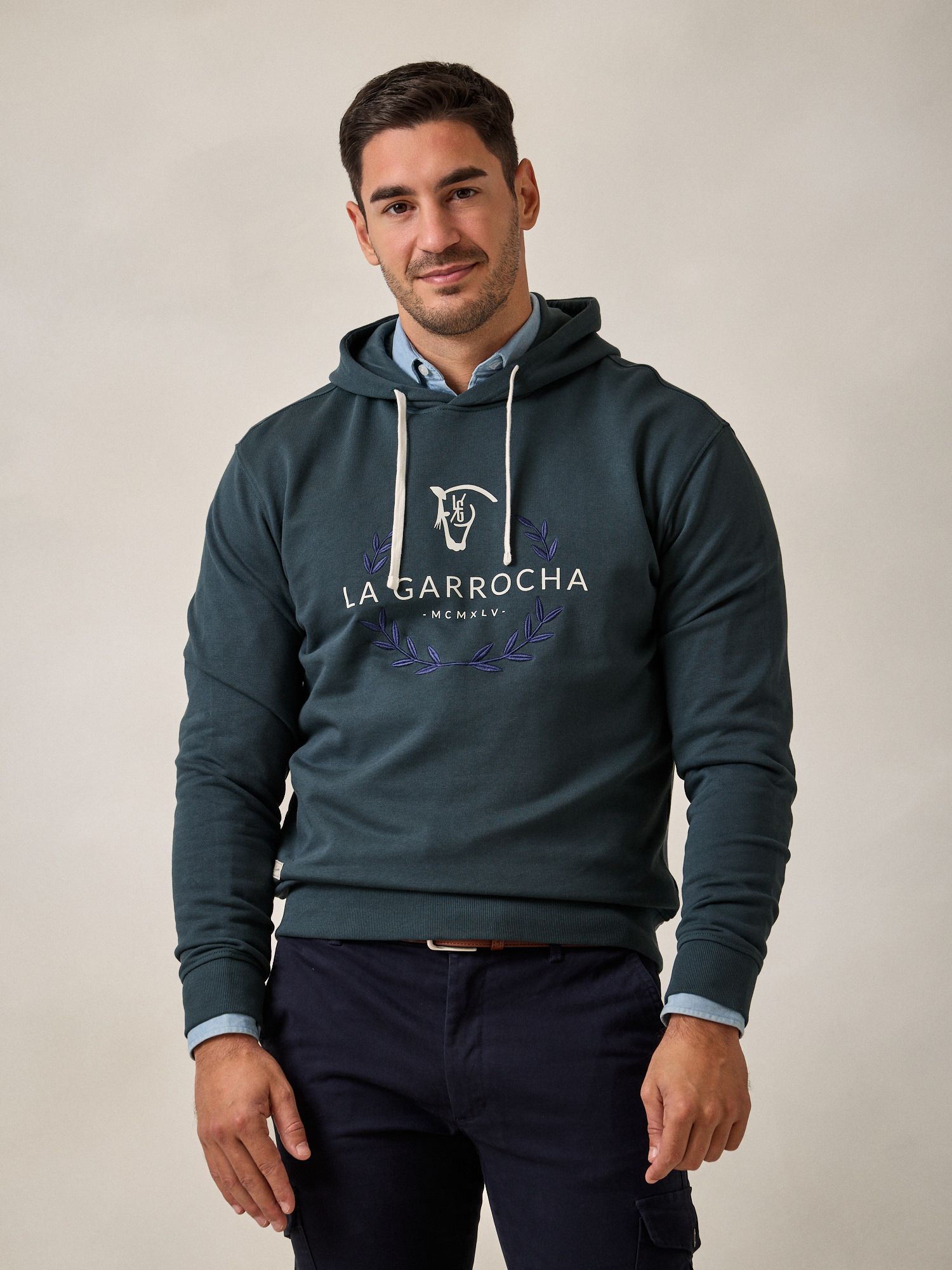 Sweatshirt com Capuz Laurier | Azul Lago