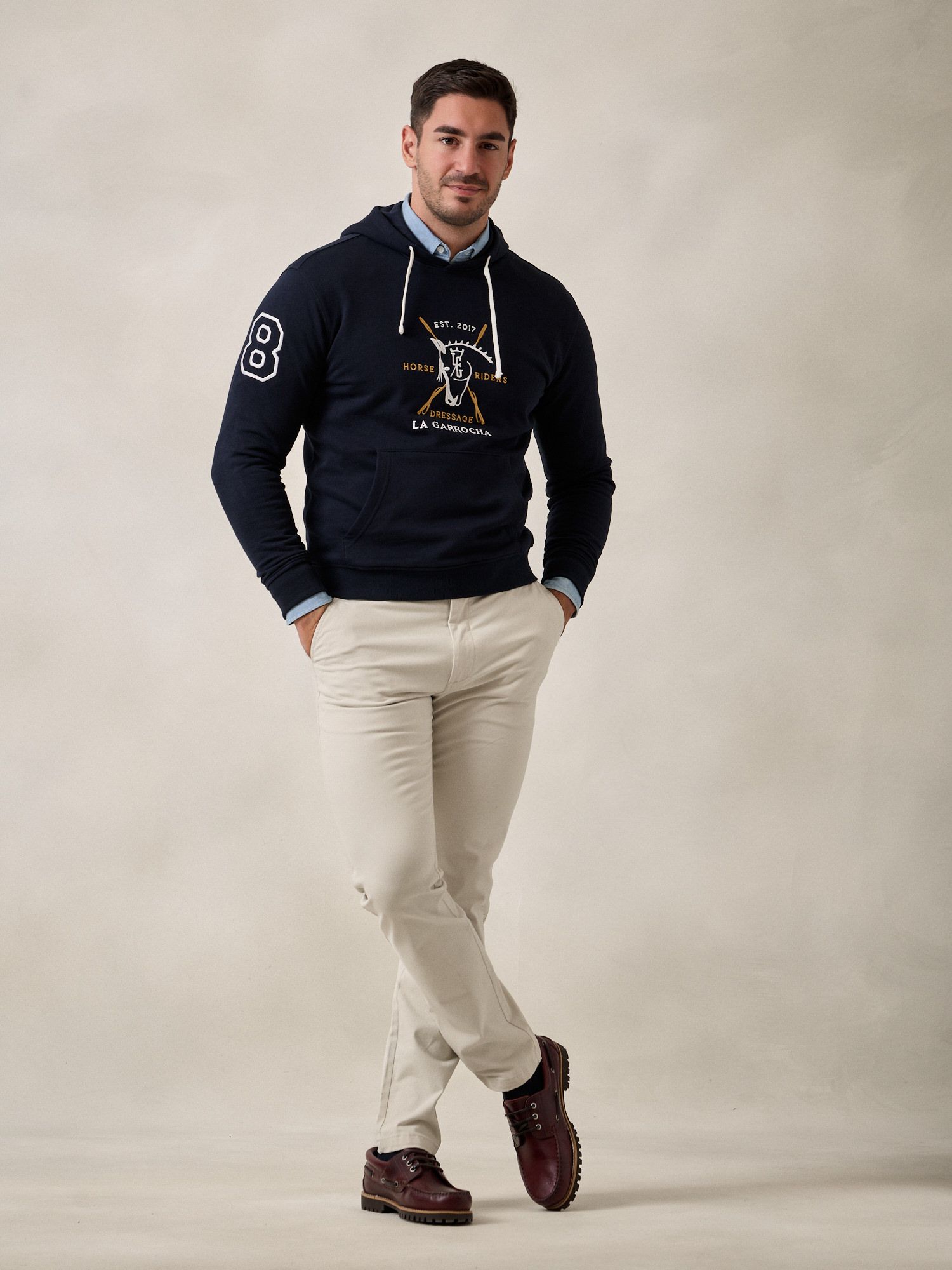Sweat à capuche Dressage | Bleu Marine 