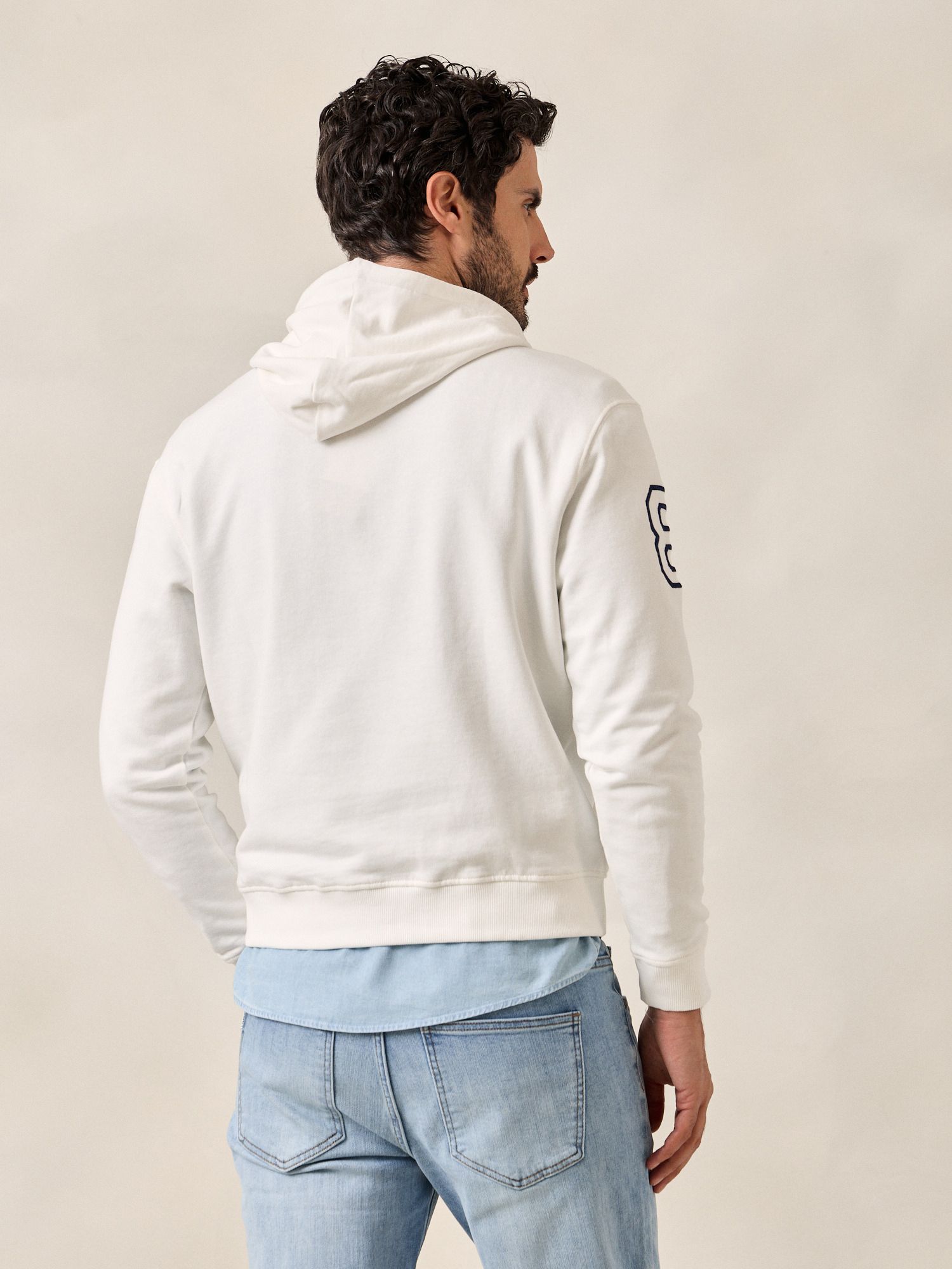Sweatshirt com capuz Dressage | Cru