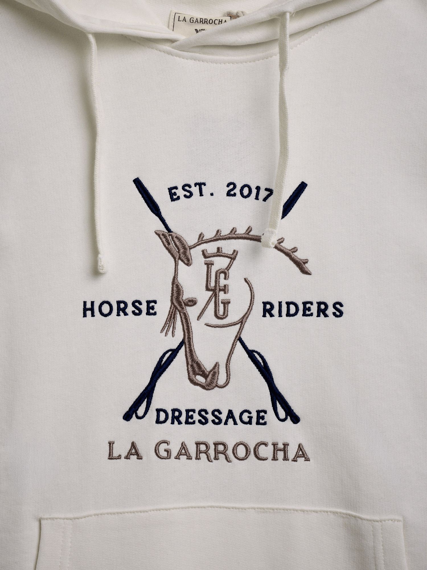 Sweatshirt com capuz Dressage | Cru