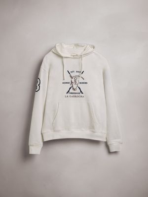 Sweat à capuche Dressage | Écru