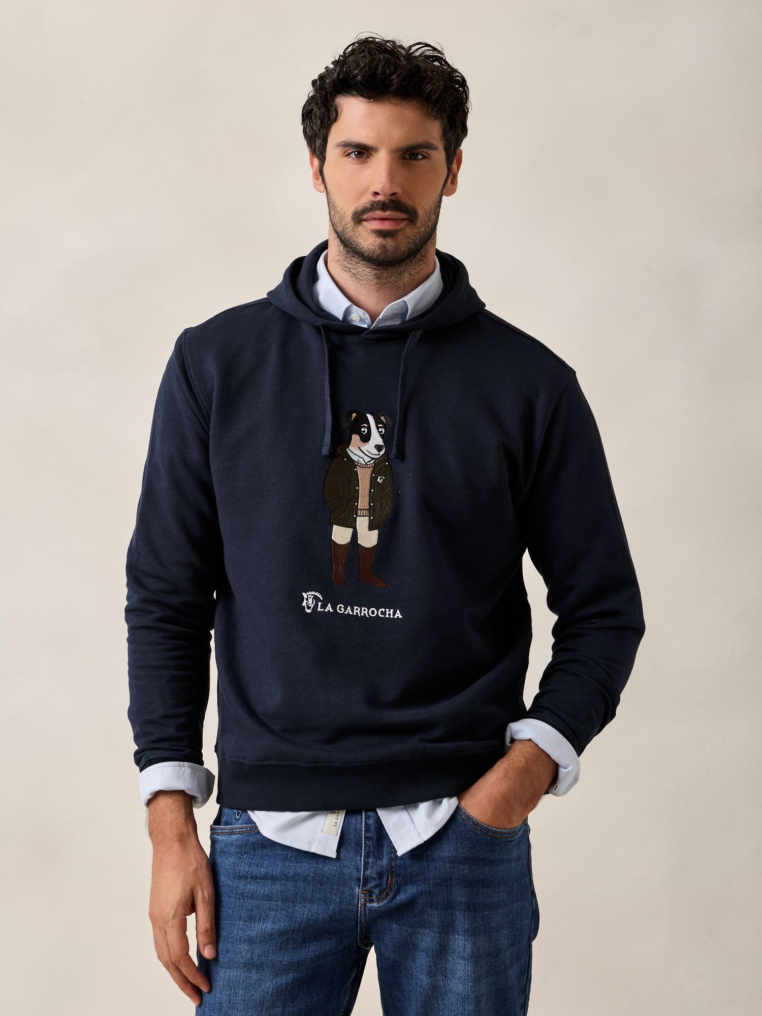 Sudadera Capucha Rocho | Marino