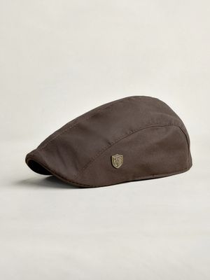 Waxed Effect Cap | Brown
