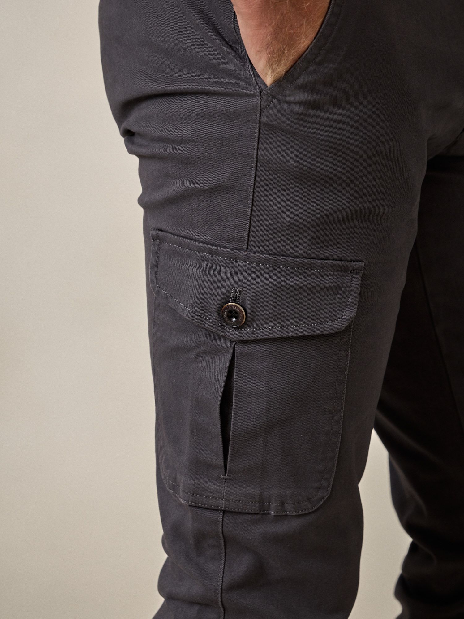 Cotton cargo trousers | Slate Grey