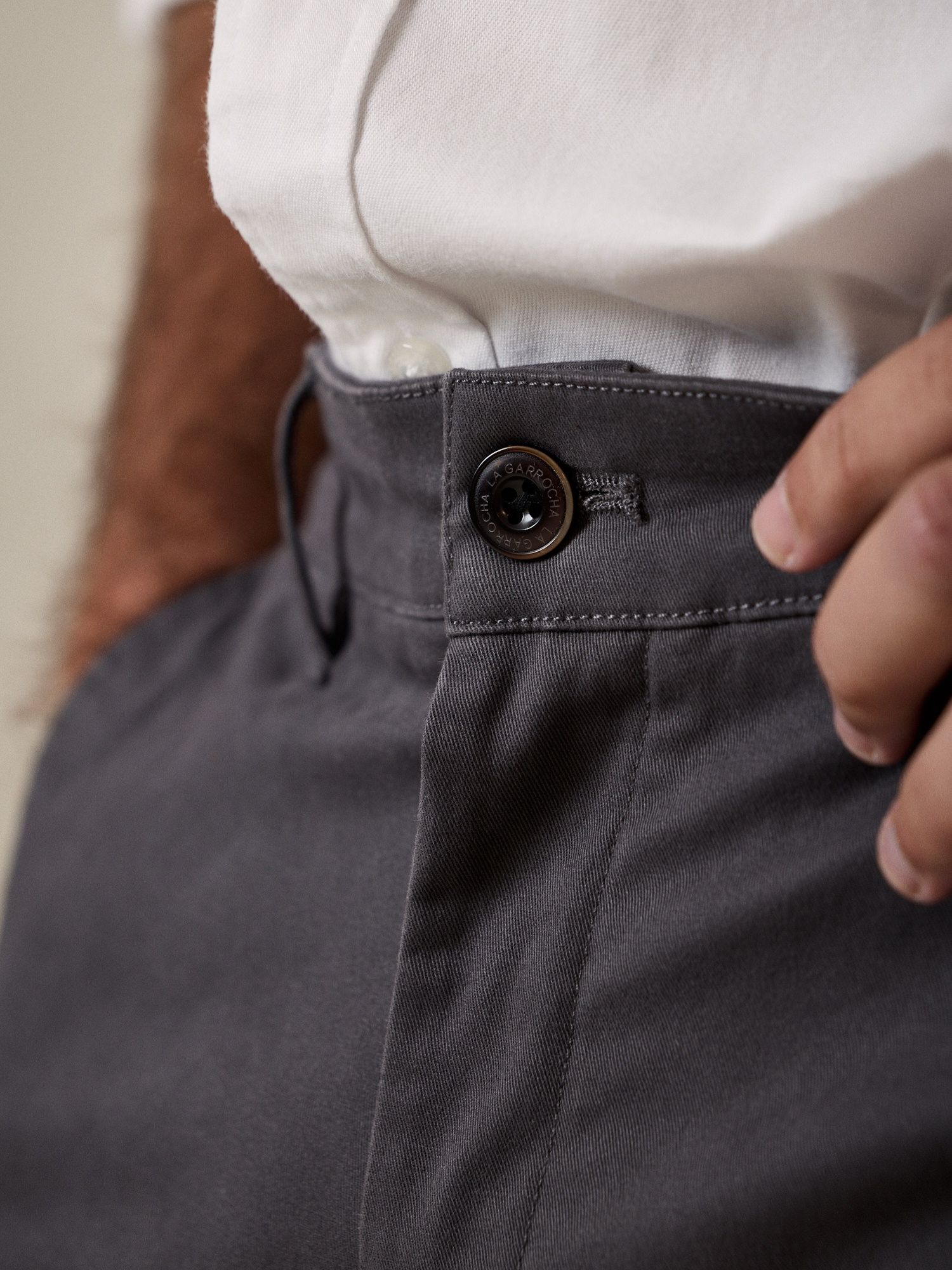 Cotton cargo trousers | Slate Grey