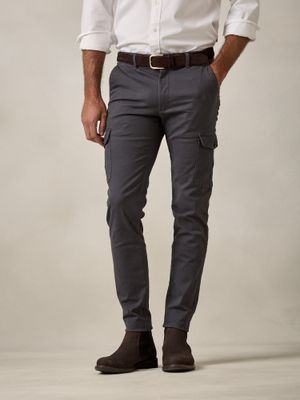 Cotton cargo trousers | Slate Grey