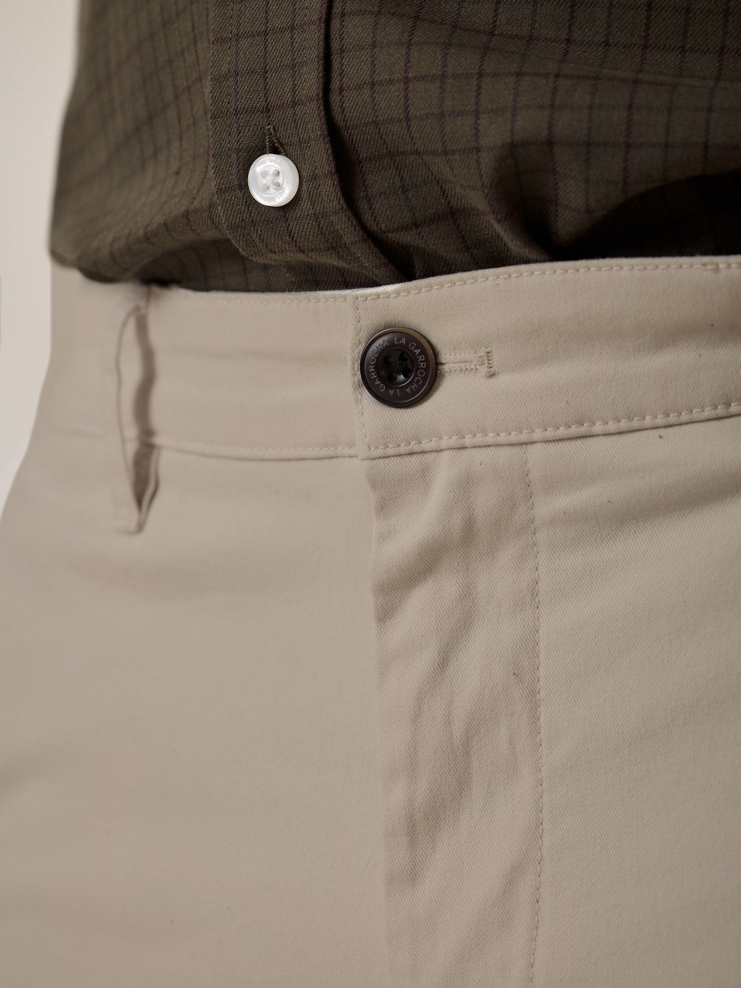 Cotton cargo trousers | Stone