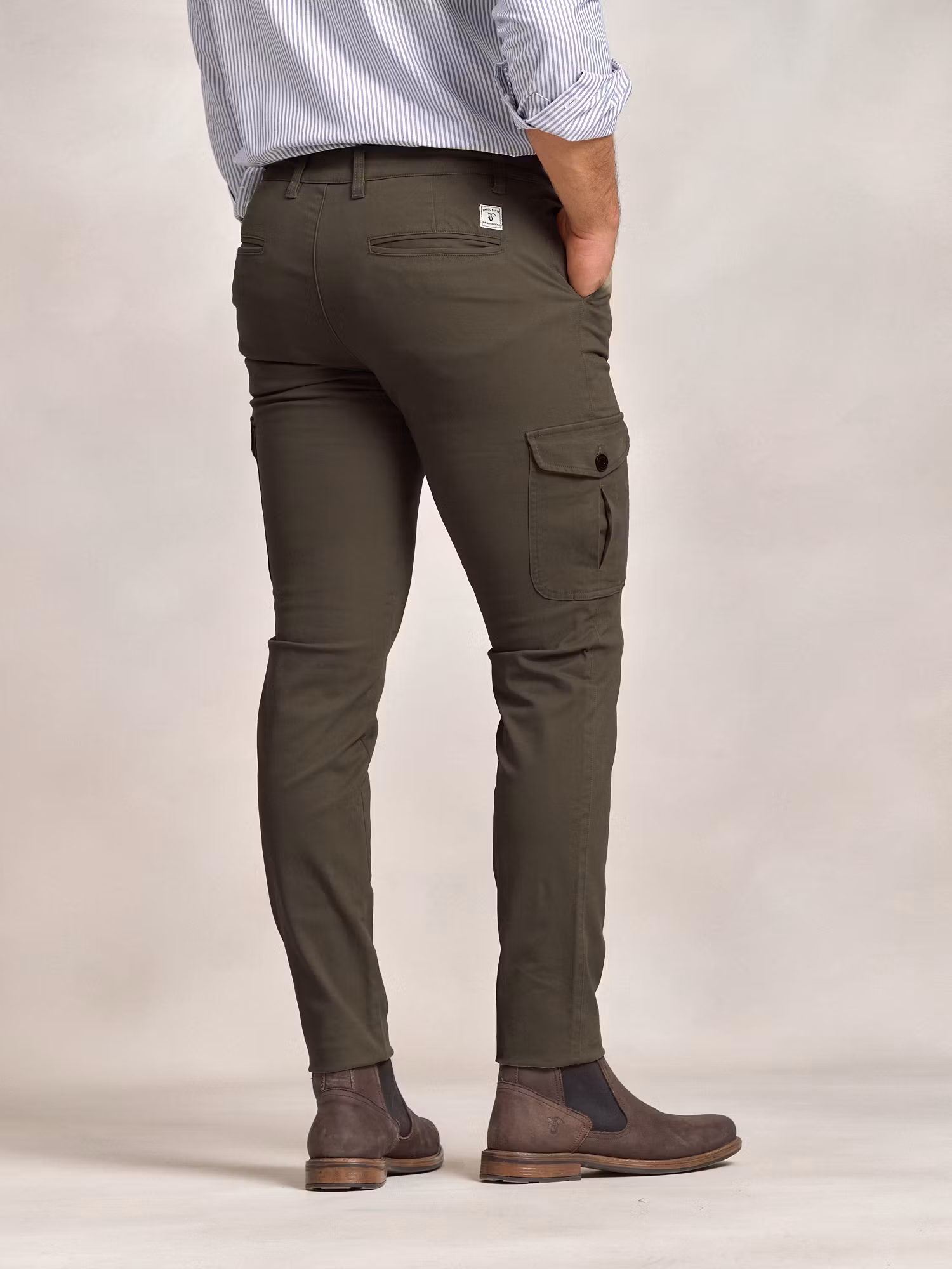 Cotton cargo trousers | Green