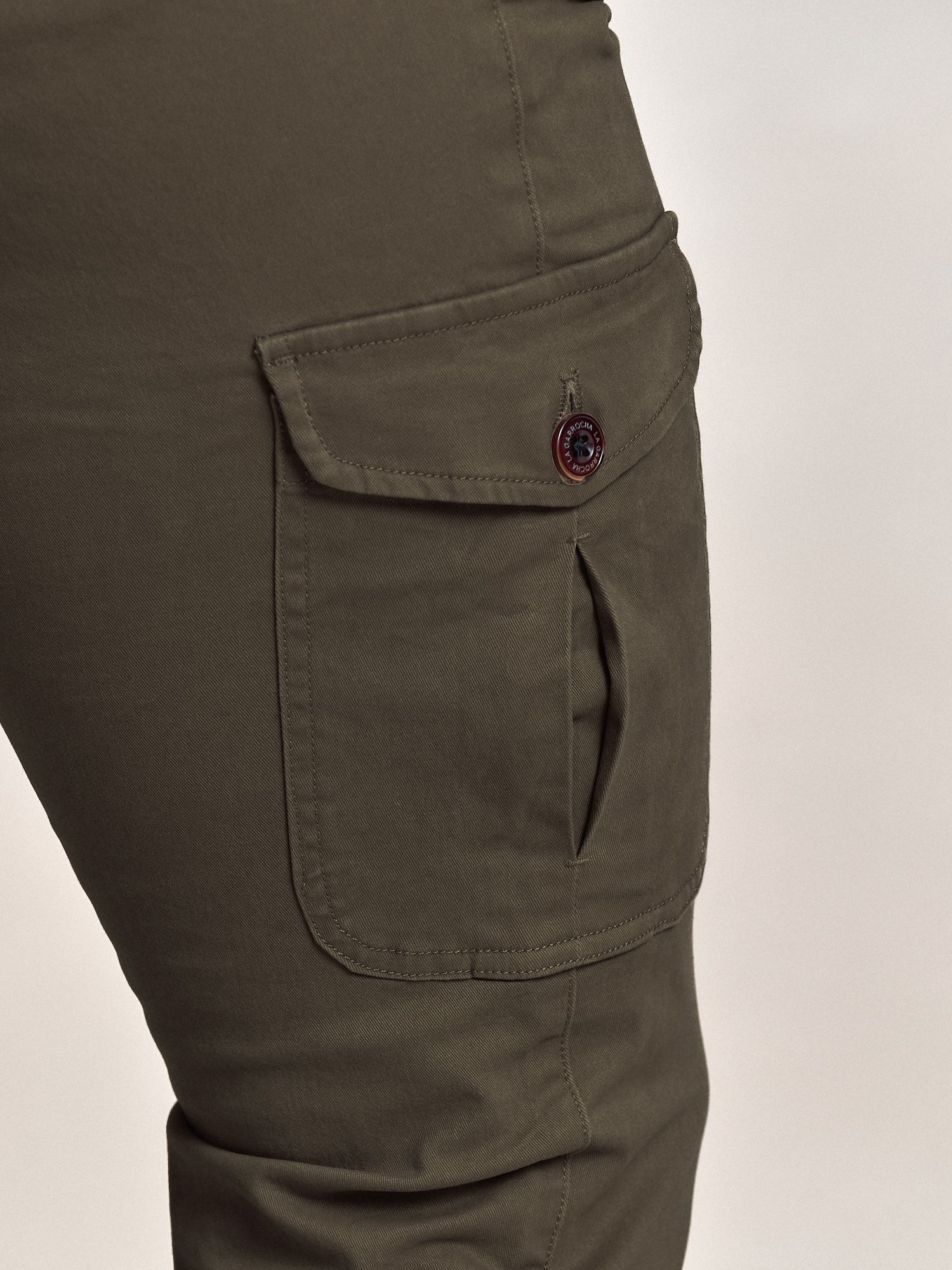 Cotton cargo trousers | Green