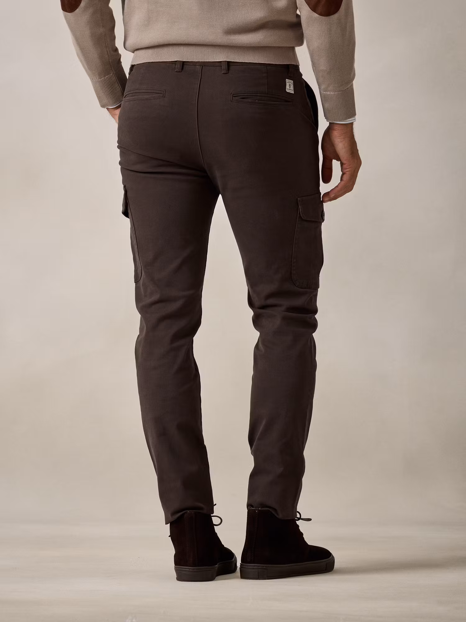 Cotton cargo trousers | Mocha