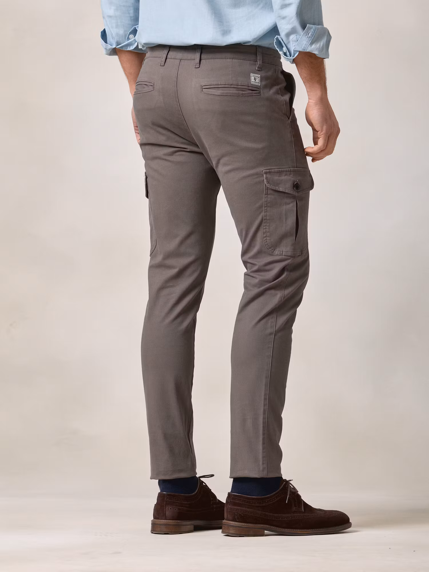 Cotton cargo trousers | Tan