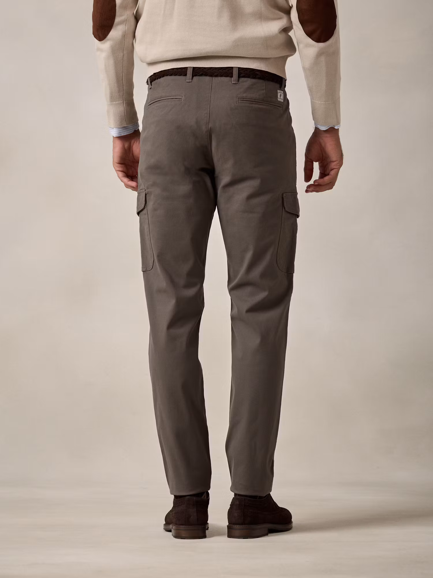 Cotton cargo trousers | Tan