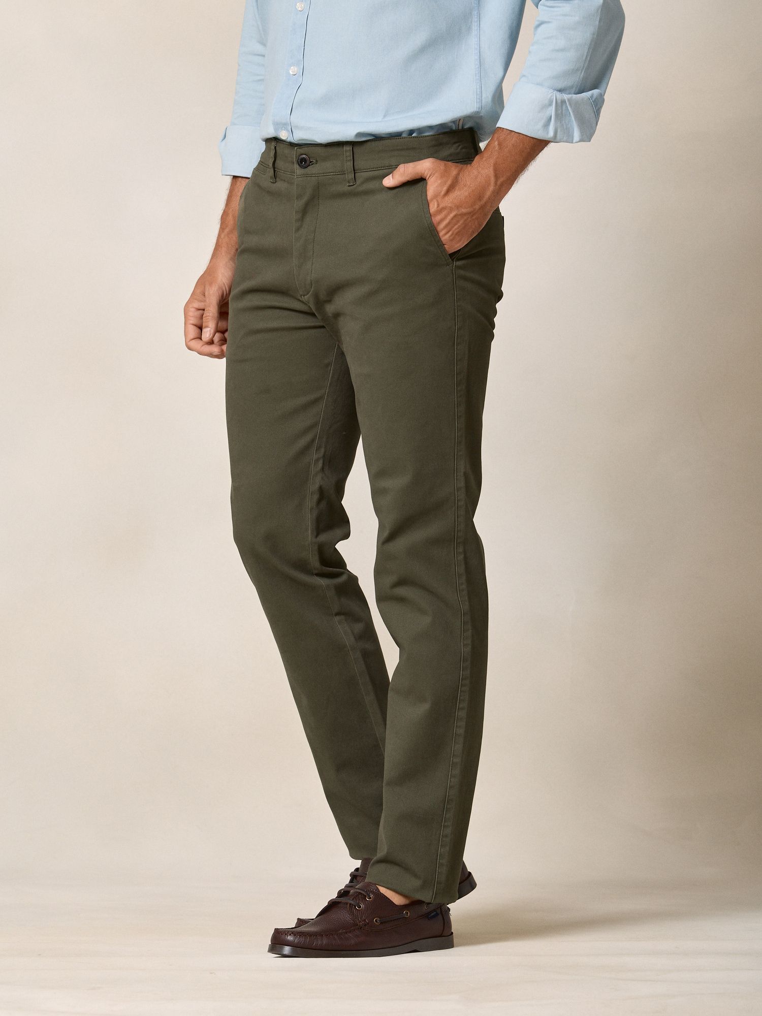 Regular Chinos | Green