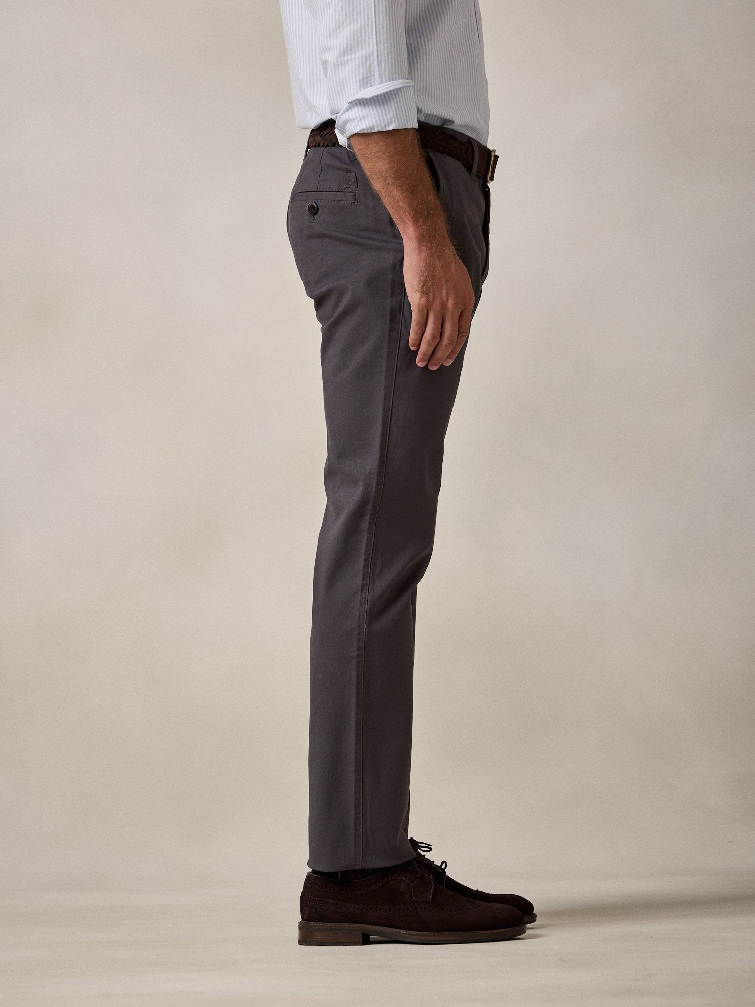 Regular Chinos | Slate Grey