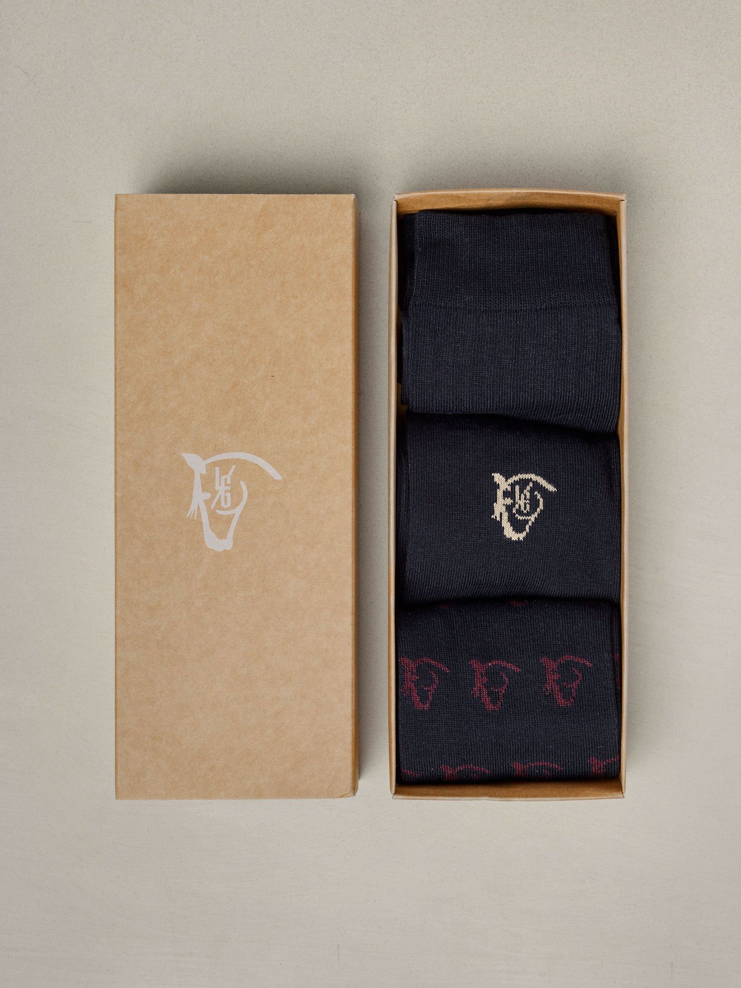 Pack de 3 Meias Equestres | Azul Marinho