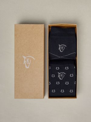 2-Pack Riding Socks | Navy Blue