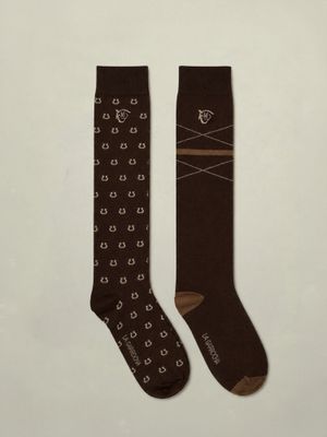 2-Pack Riding Socks | Mocha