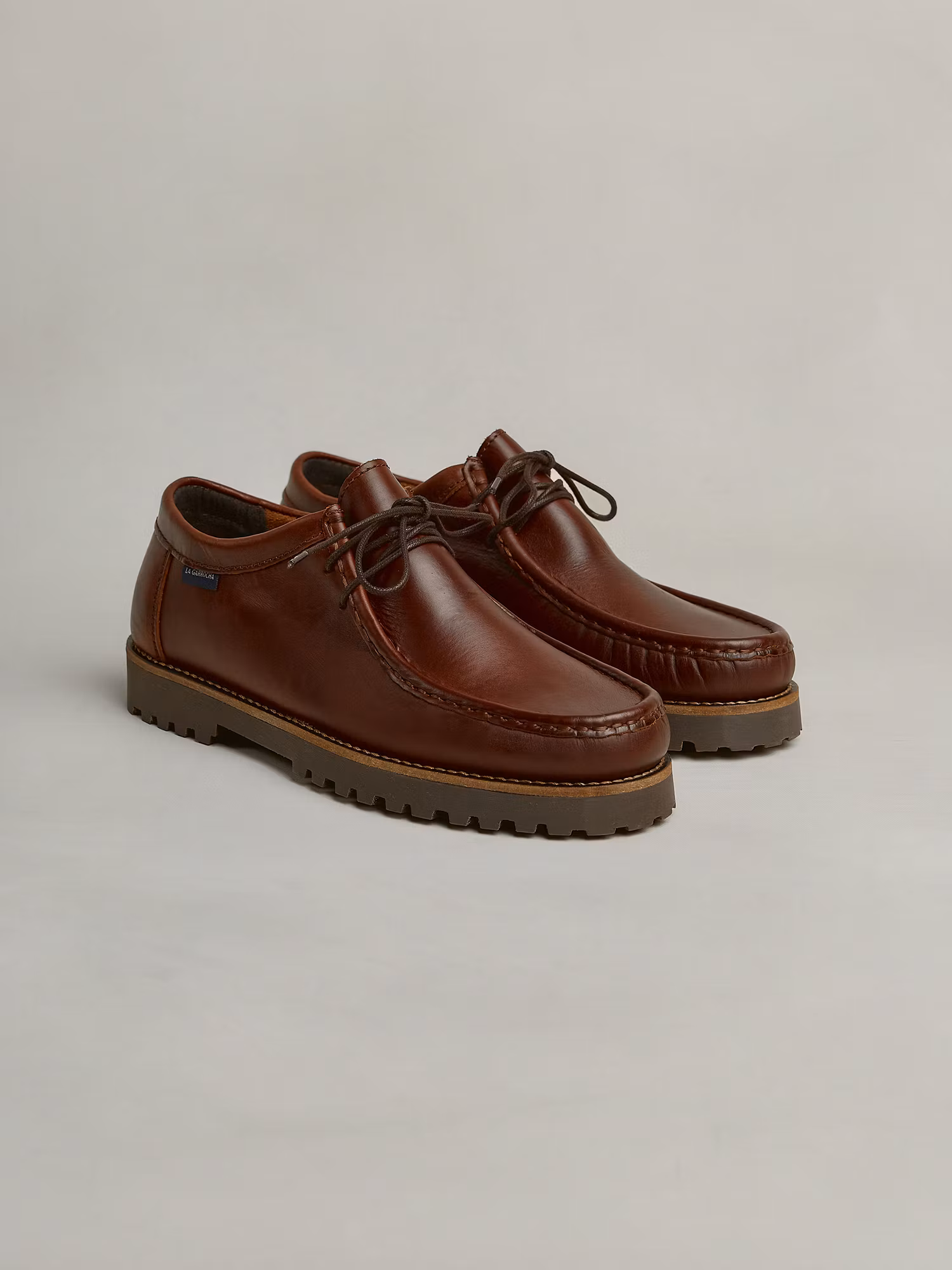 Zapato Cordones Piel | Marrón
