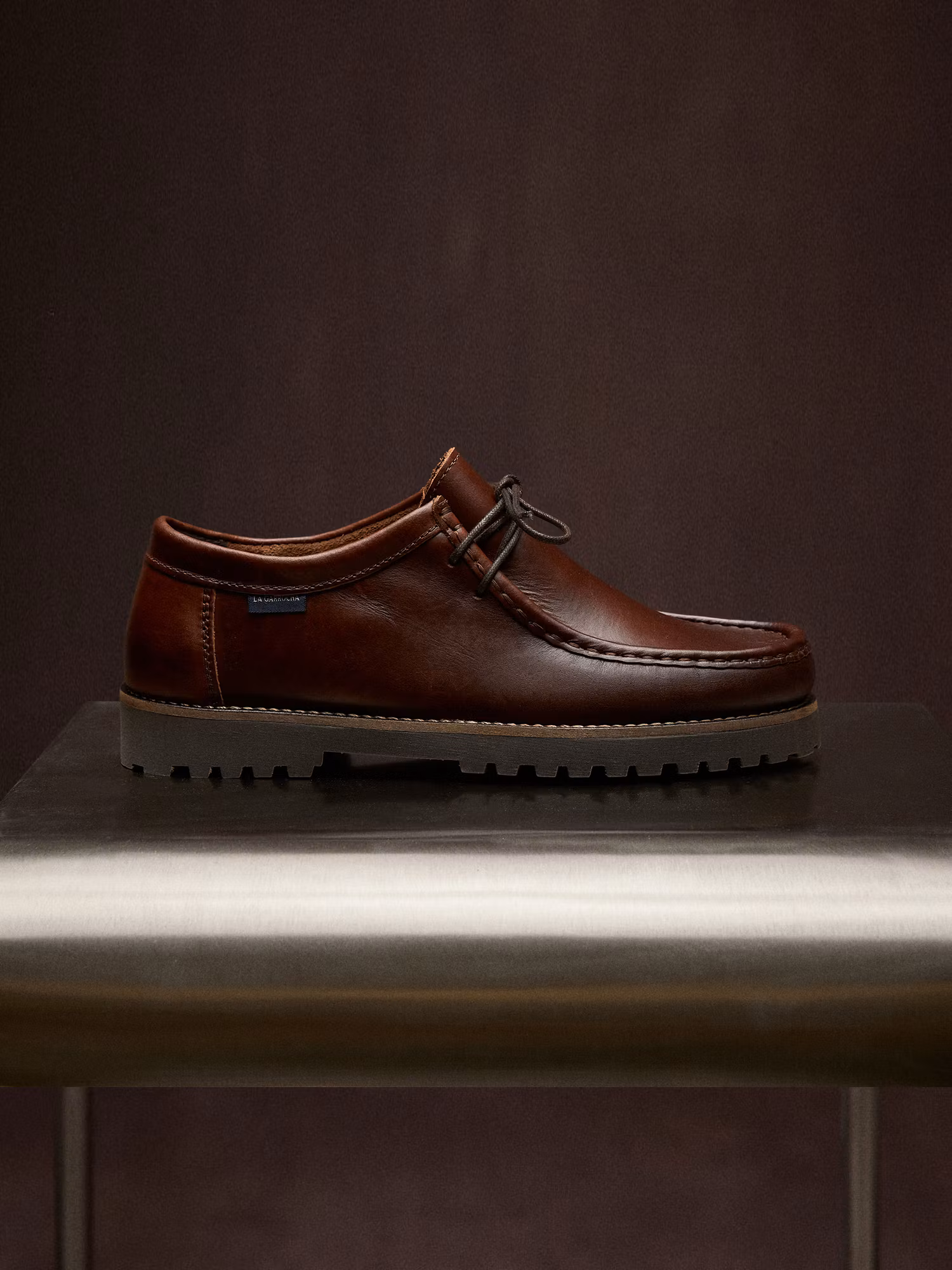 Zapato Cordones Piel | Marrón