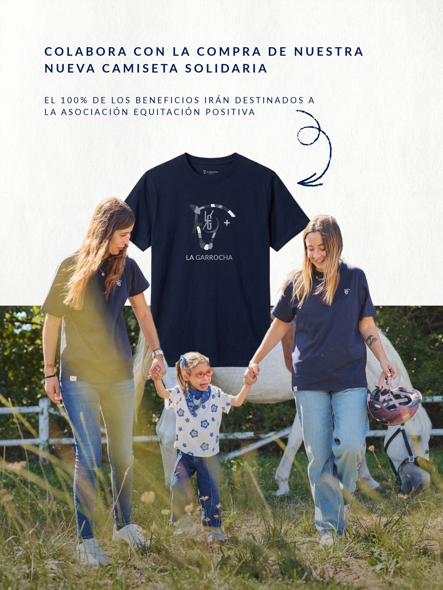 Positive Riding T-Shirt | Navy Blue